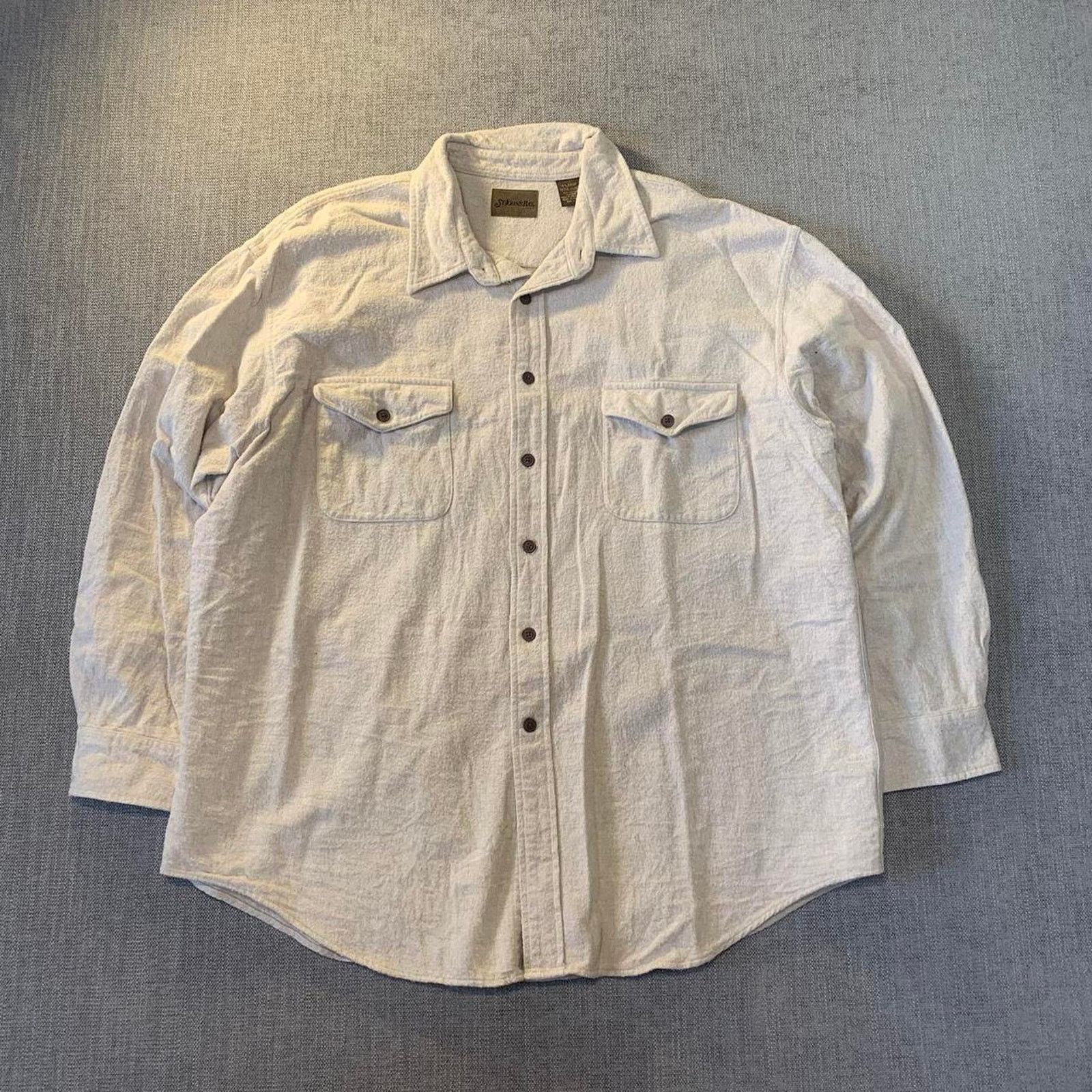 St. Johns Bay St. John's Bay beige western Longsleeve flannel shirt Size US XL / EU 56 / 4 - 1 Thumbnail