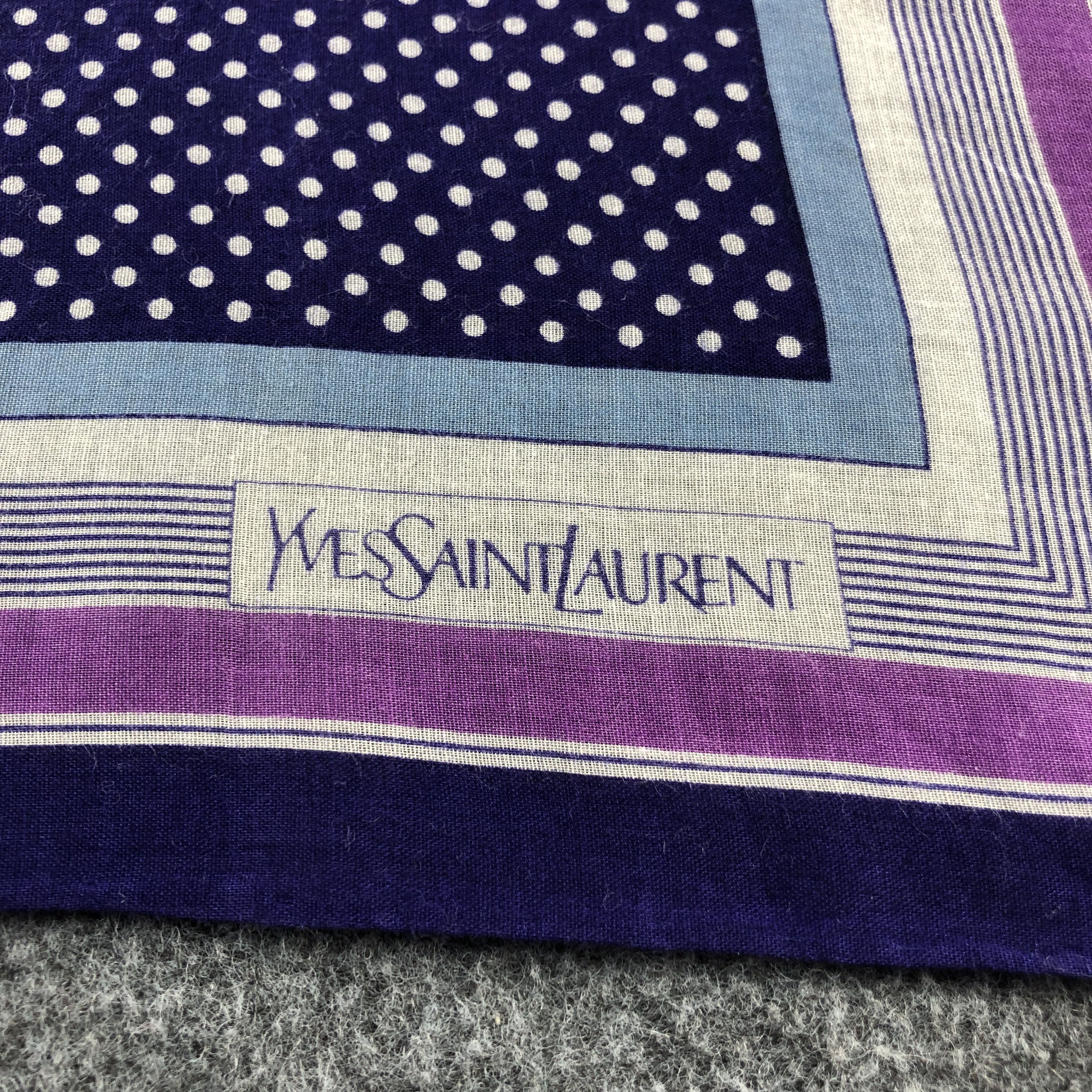 Yves Saint Laurent Yves Saint Laurent Handkerchief Neckerchief Bandana H2618 Size ONE SIZE - 4 Thumbnail
