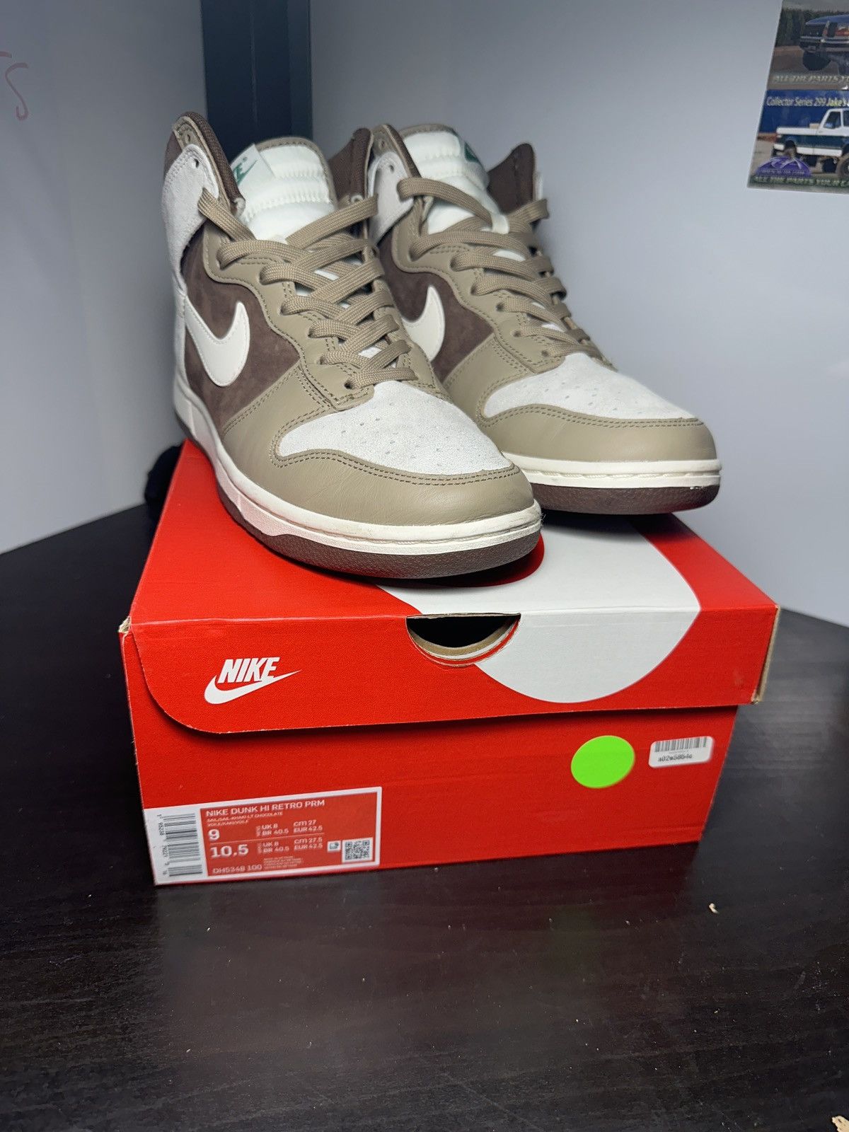 Nike Nike Dunk Hi Retro PRM Light Chocolate | Grailed