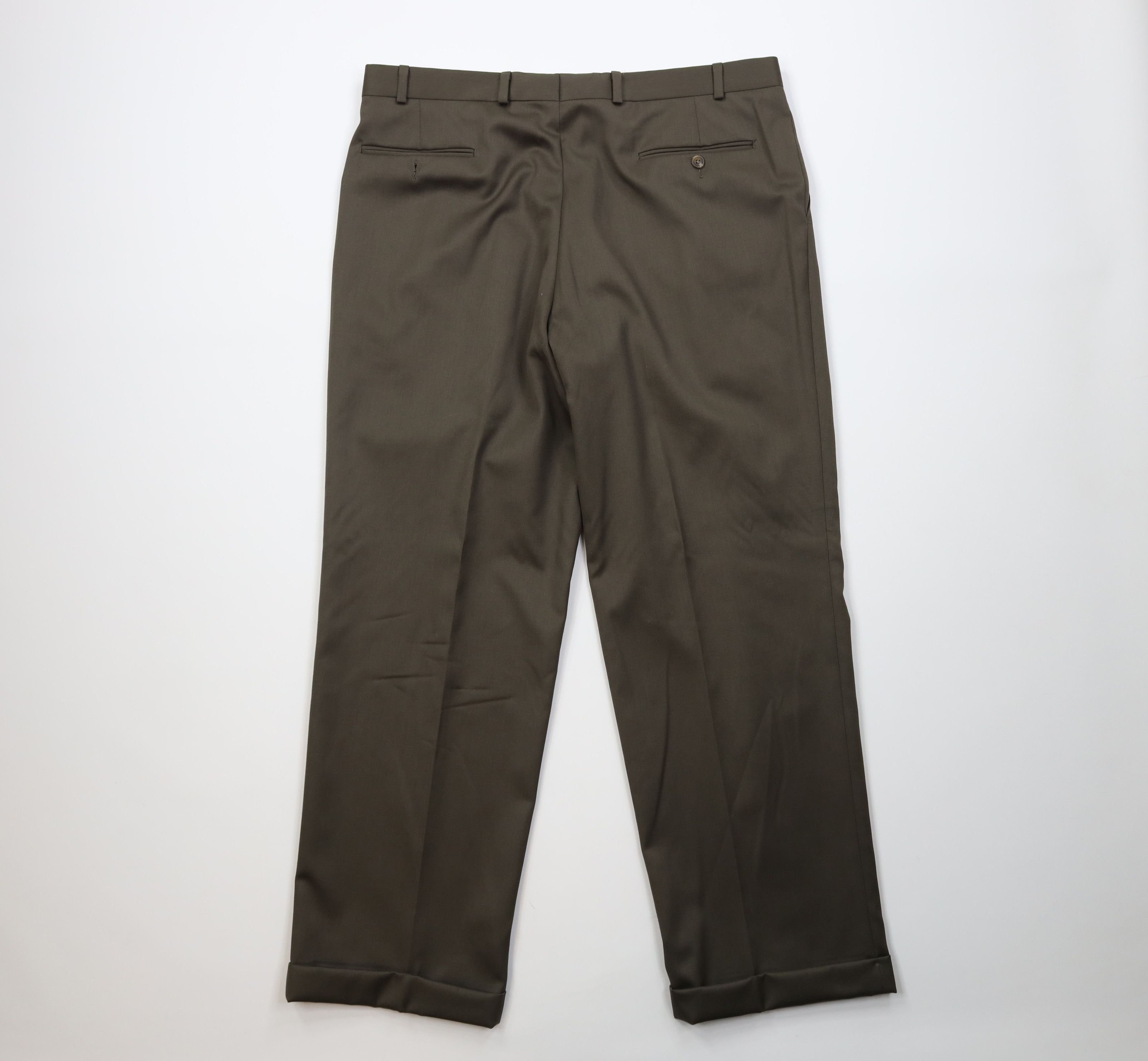Ralph Lauren Vintage Ralph Lauren Super 100s Wool Wide Leg Chino Pants Size US 38 / EU 54 - 12 Thumbnail