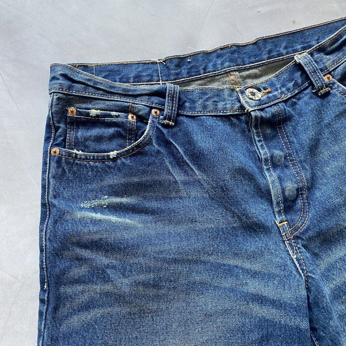 Levi's Archive Japan Levi’s 501 Distressed Sashiko Vibe Jeans Y2K Size US 34 / EU 50 - 6 Thumbnail