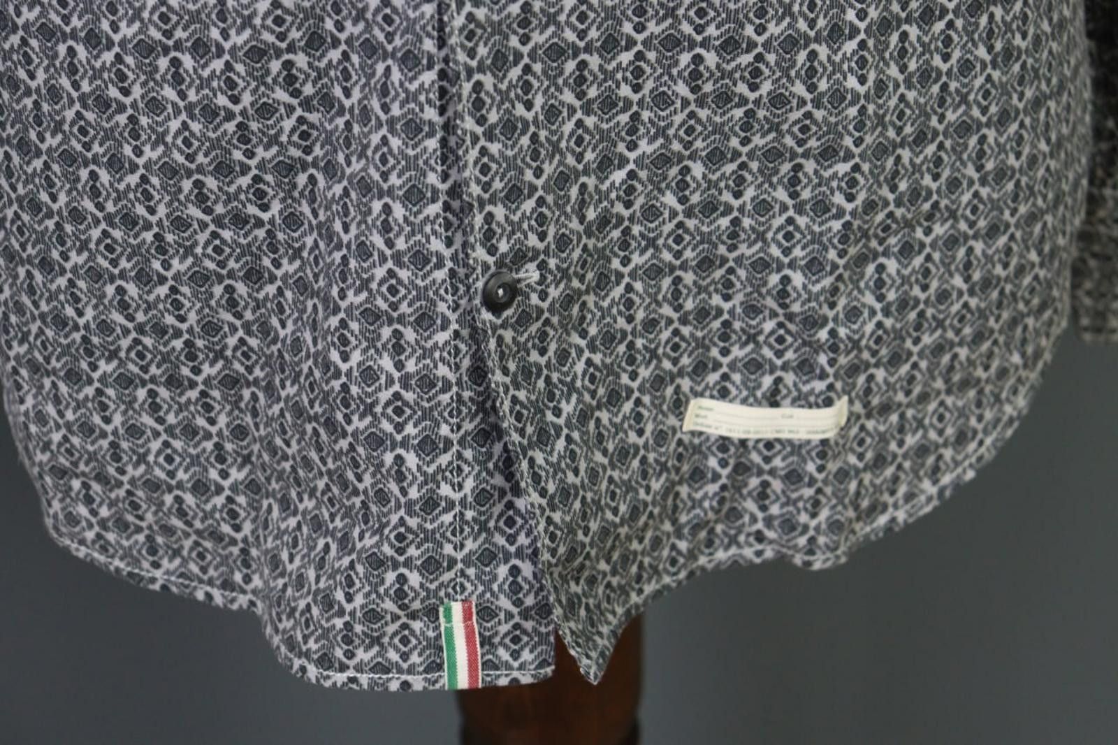 Designer Tintoria Mattei 954 Slim Luxury Printed Shirt Size 40 Size US M / EU 48-50 / 2 - 5 Thumbnail