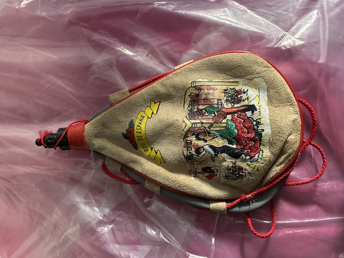 Vintage Vintage Spanish Leather Wine Bota Bag Size ONE SIZE - 4 Thumbnail
