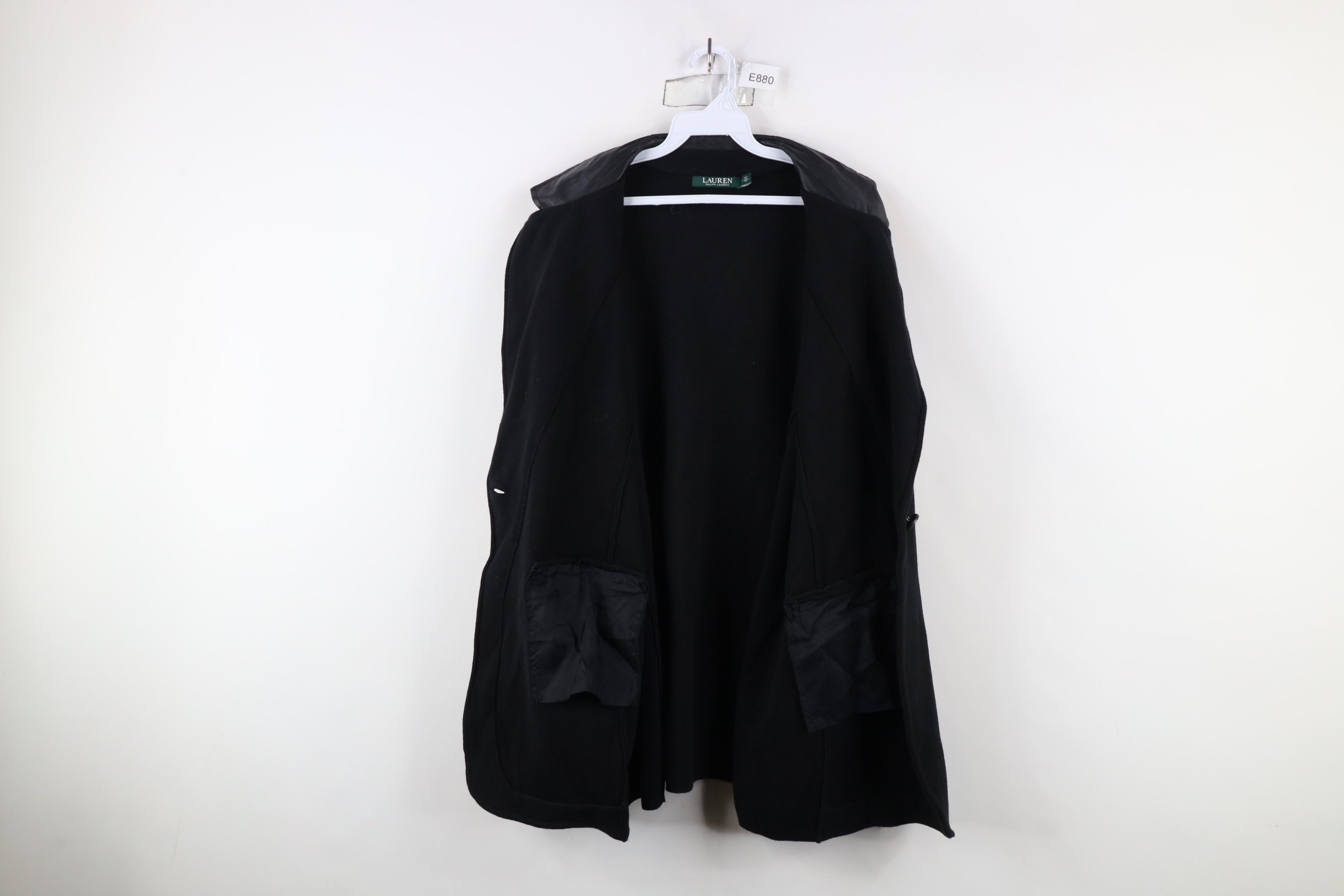 Ralph Lauren × Vintage Vintage 90s Ralph Lauren Patch Knit Sweater Blazer Jacket Size XL / US 12-14 / IT 48-50 - 9 Thumbnail