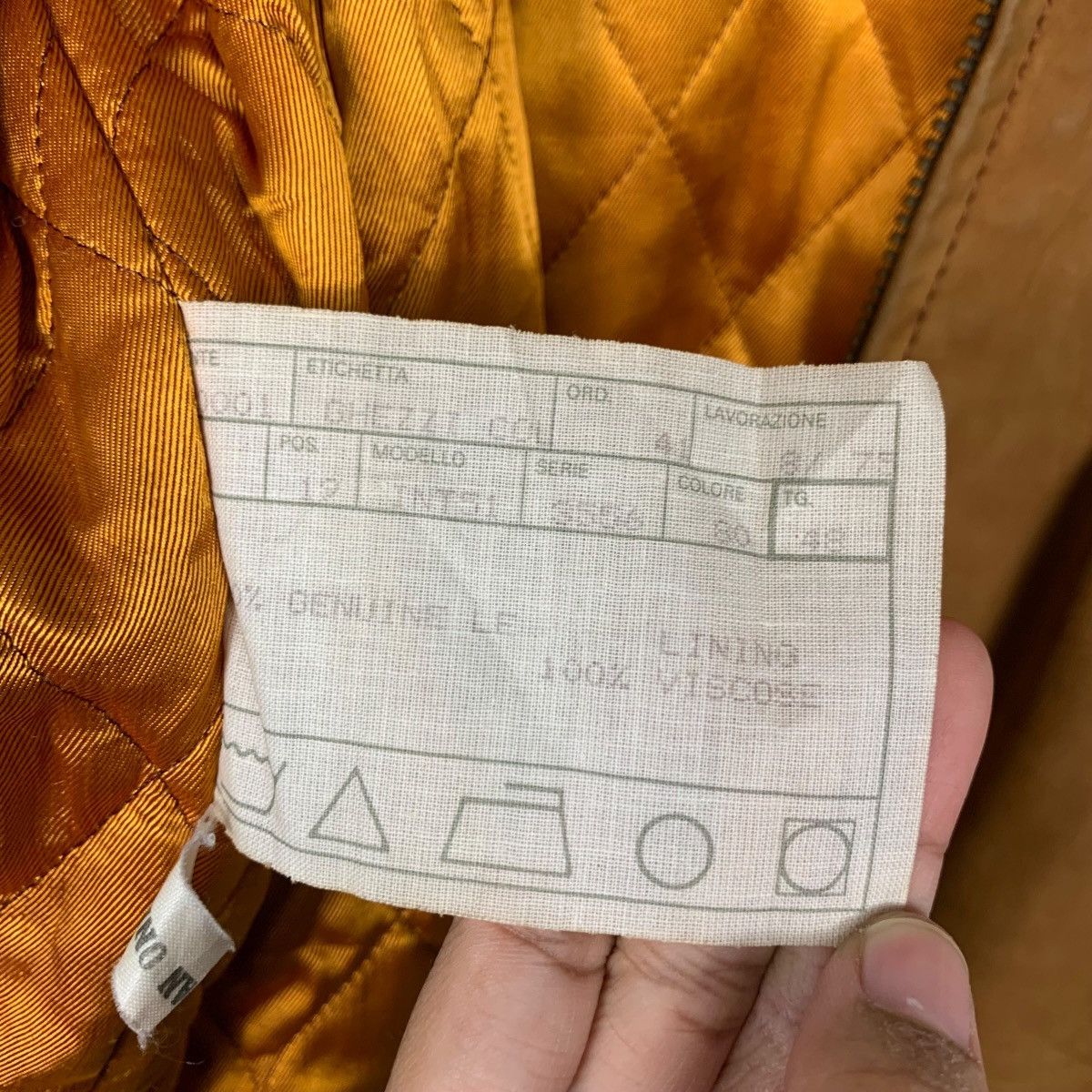 Vintage 70’s GHEZZI by ARCA Quilted Lined Leather Jacket #2363-C106 Size US M / EU 48-50 / 2 - 16 Thumbnail