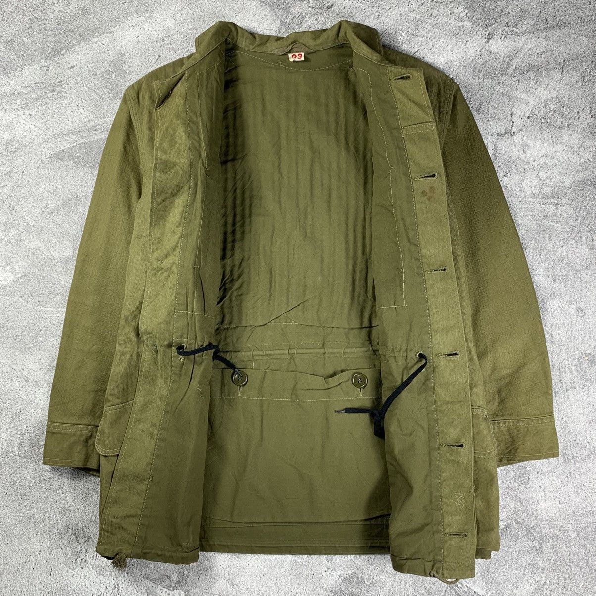 Vintage 60’s Danish Army Military HBT Field Jacket Size US L / EU 52-54 / 3 - 3 Thumbnail