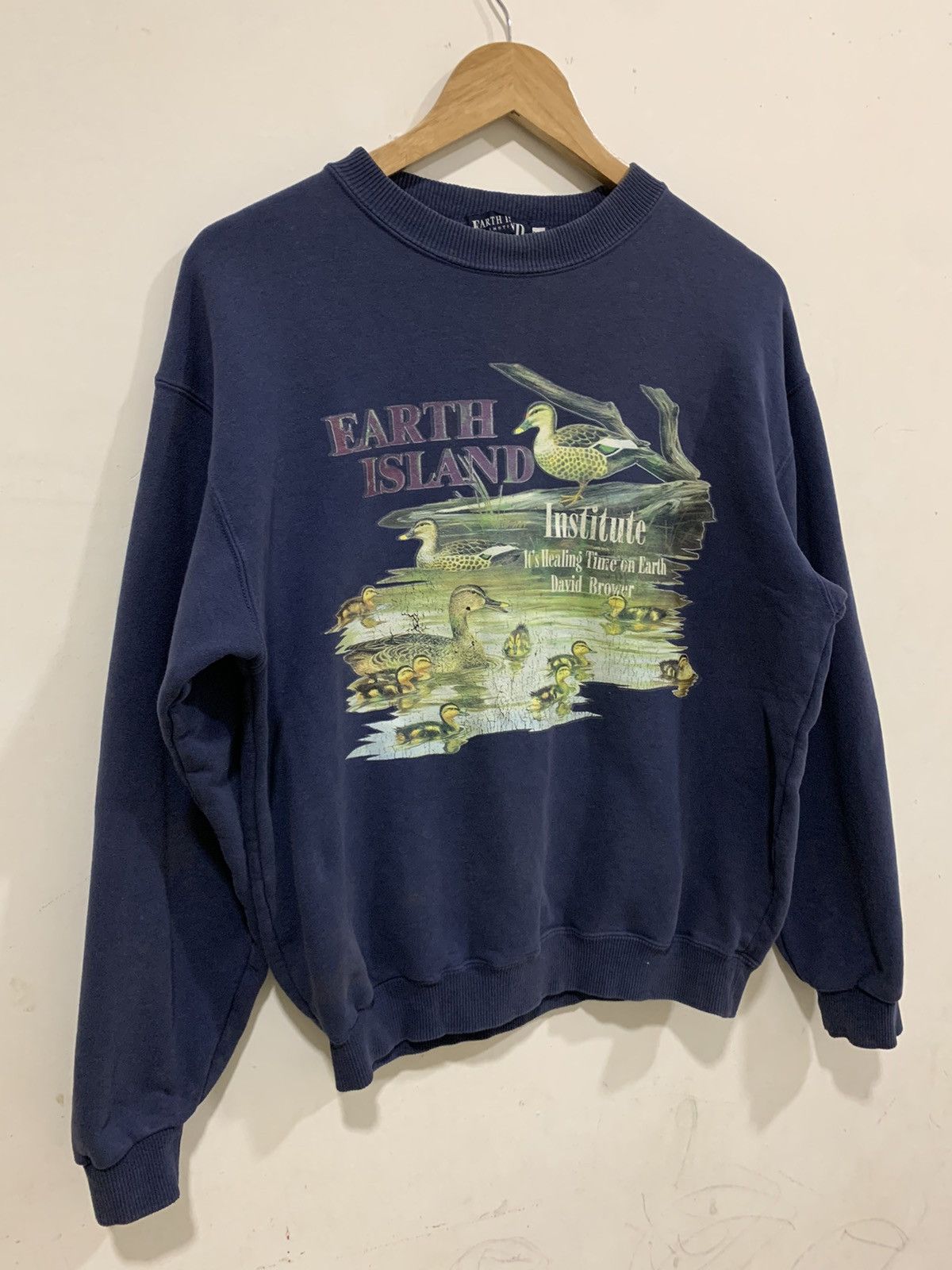 Japanese Brand Vtg Island Institute it's Healing Time on Earth David Brower Size US M / EU 48-50 / 2 - 3 Thumbnail