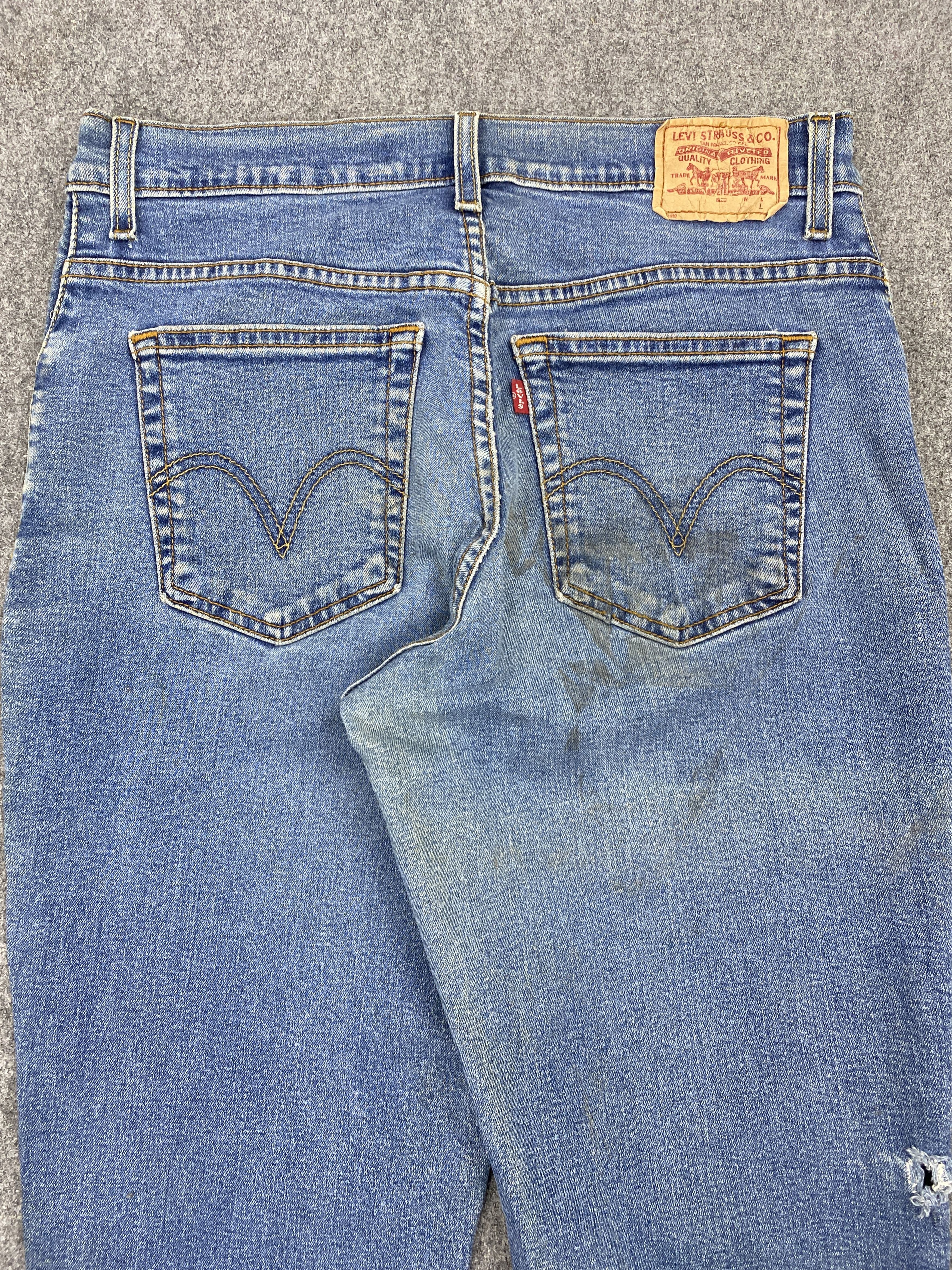 Levi's Vintage Levis 550 Flared Bootcut Faded Blue Jeans S0036 Size US 32 / EU 48 - 4 Thumbnail