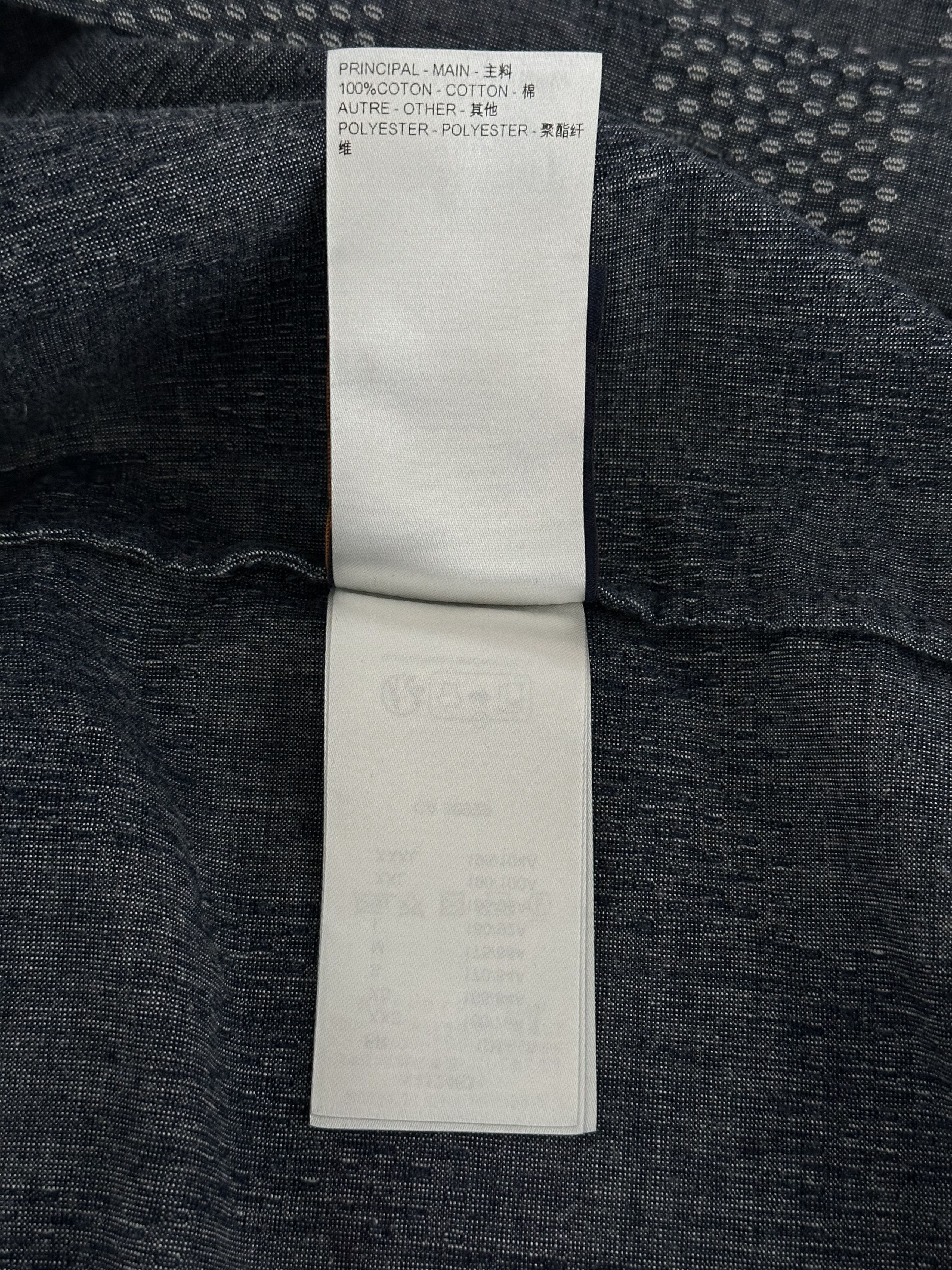 Louis Vuitton Louis Vuitton Blue & White Damier Denim Button Up Shirt Size US XS / EU 42 / 0 - 5 Thumbnail