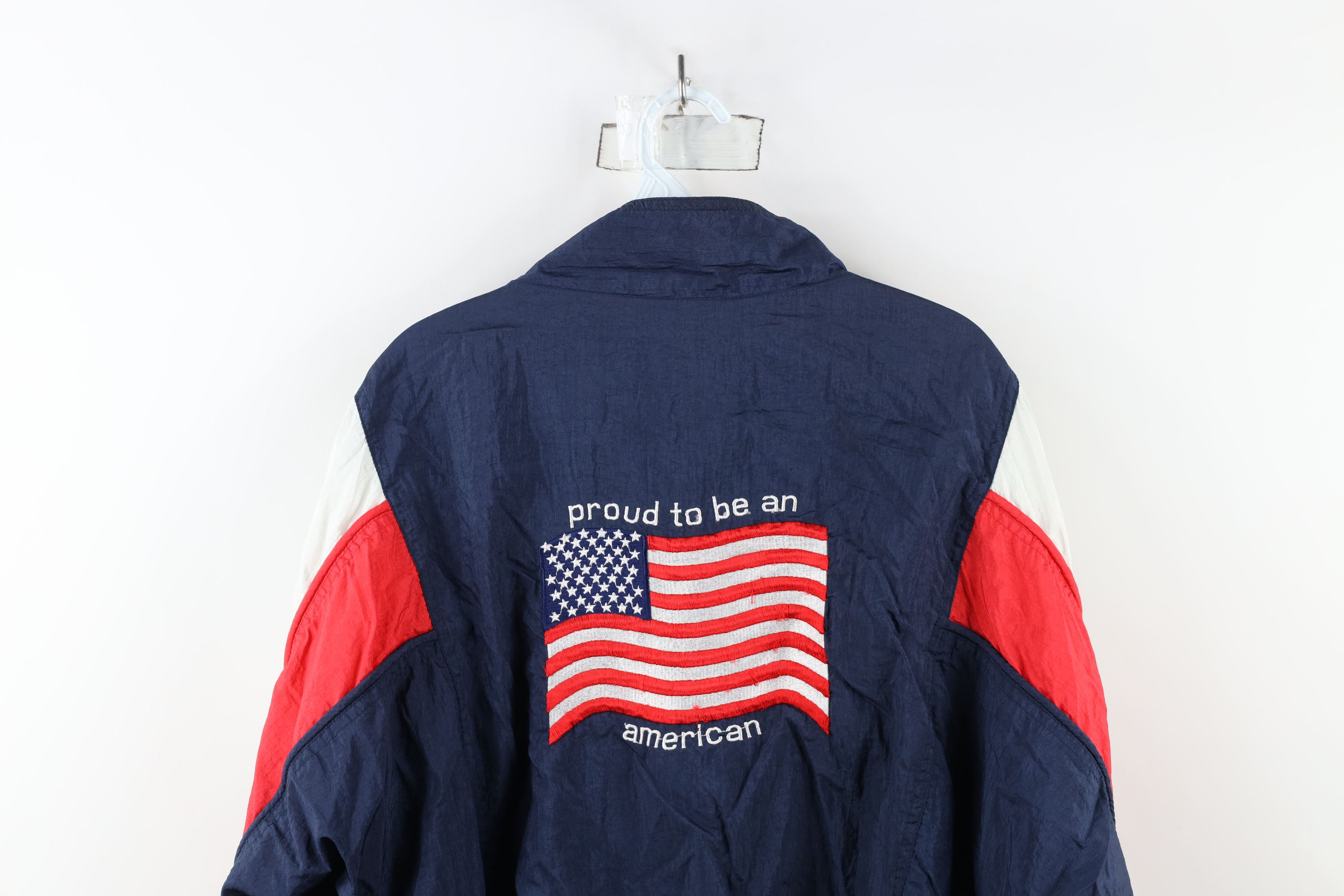 Vintage Vintage 90s Streetwear An American Lined Windbreaker Jacket Size US M / EU 48-50 / 2 - 14 Thumbnail