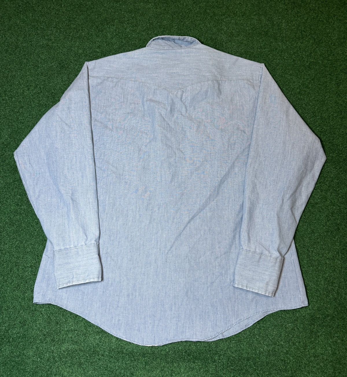 Vintage × Wrangler Vtg 90s Stir Ups Western Pearl Snap Button Cowboy Shirt Size US L / EU 52-54 / 3 - 4 Thumbnail