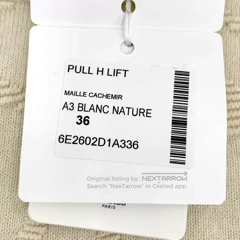 Hermes Hermes Beige cashmere round neck long sleeve knit sweater Size XS / US 0-2 / IT 36-38 - 7 Thumbnail