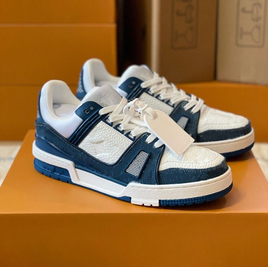 image of Designer Sport Shoes in Blue/White, Men's (Size 11)