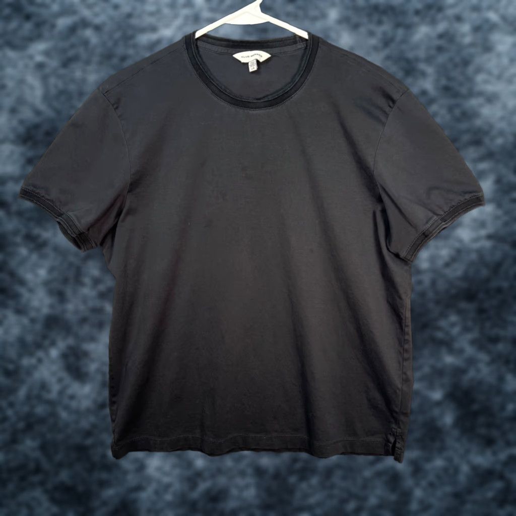 Club Monaco Club Monaco Mens Large Black Cotton Crewneck T-Shirt Casual Classic Size US L / EU 52-54 / 3 - 1 Thumbnail