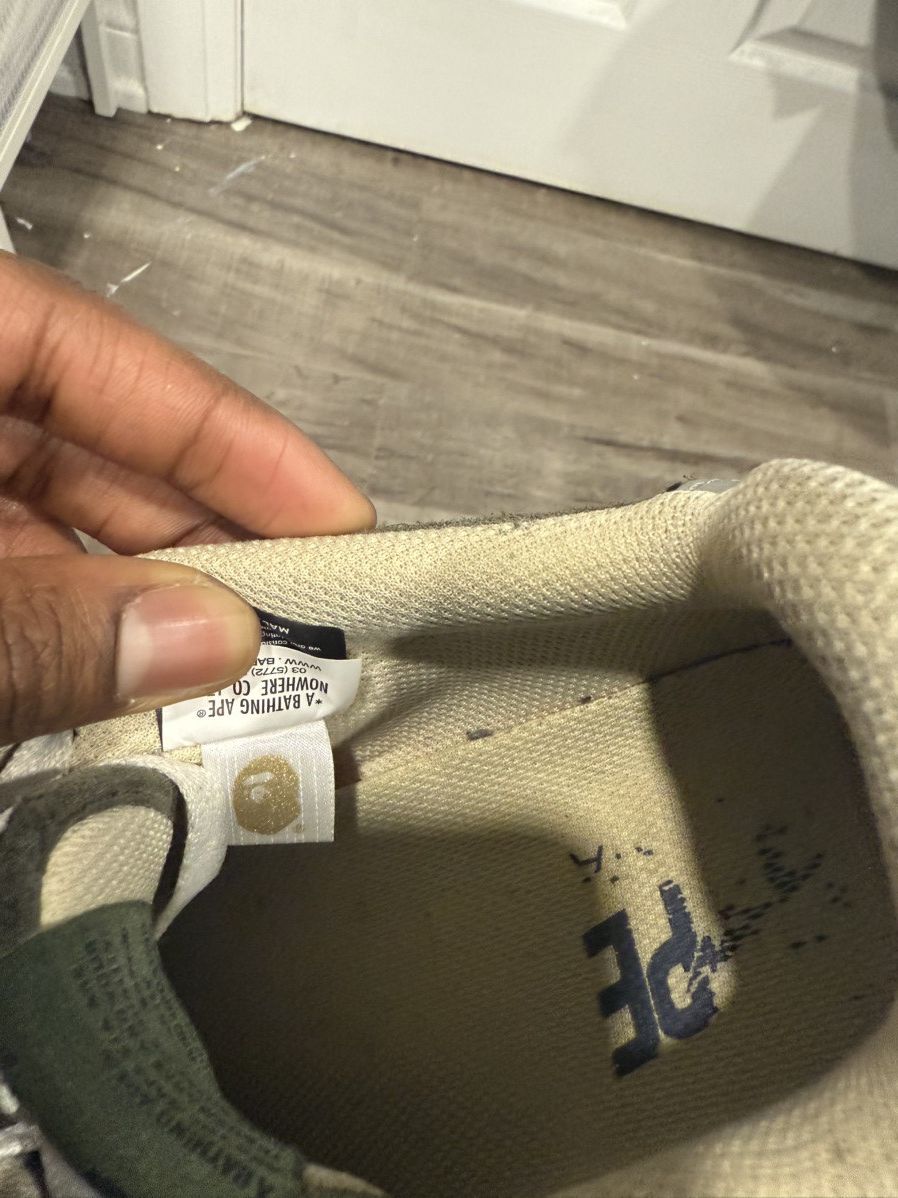 Bape Bapestas Sk8 marine blue and grey size 11 Size US 11 / EU 44 - 13 Thumbnail