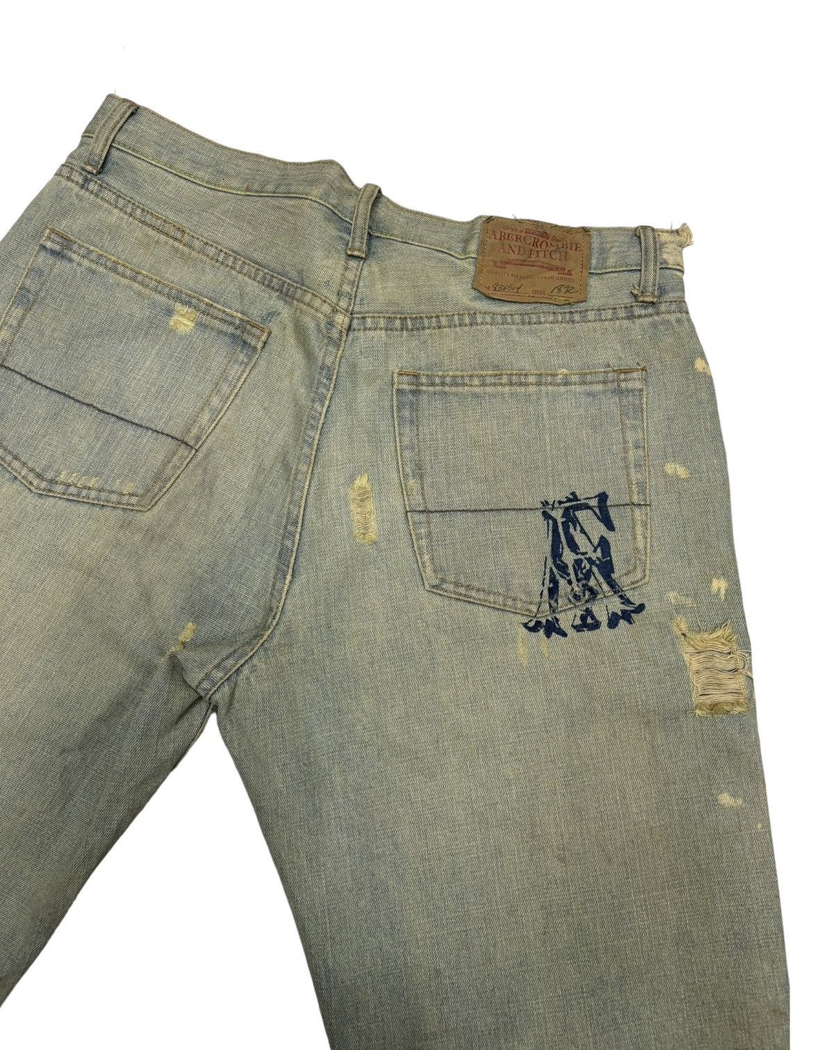 Abercrombie & Fitch SICK🔥ABERCROMBIE & FITCH FLARE JEANS DISTRESS BOOTCUT DENIM Size US 34 / EU 50 - 9 Thumbnail