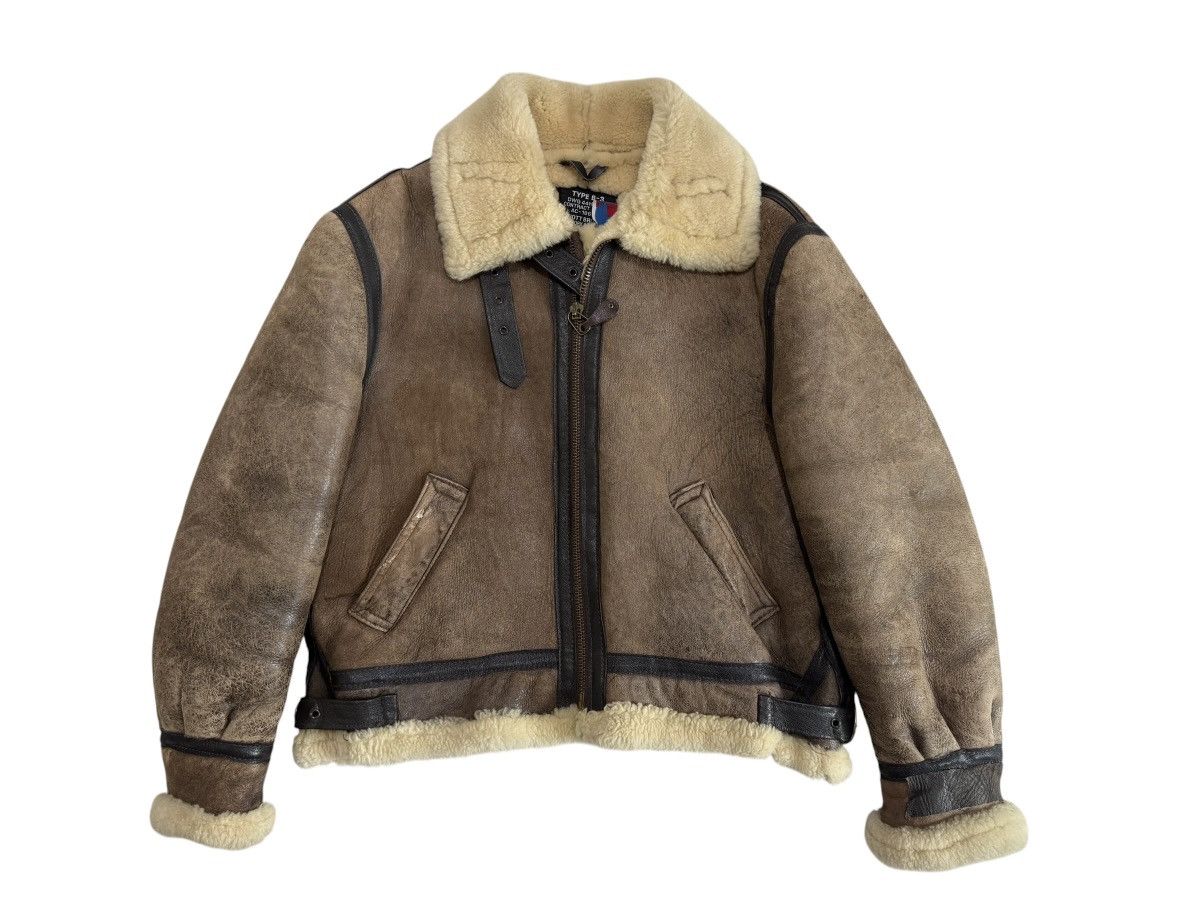 Schott SCHOTT BROS INC B3 TYPE JACKET SHEARLING SHEEP SKIN SIZE 44 Size US M / EU 48-50 / 2 - 1 Thumbnail