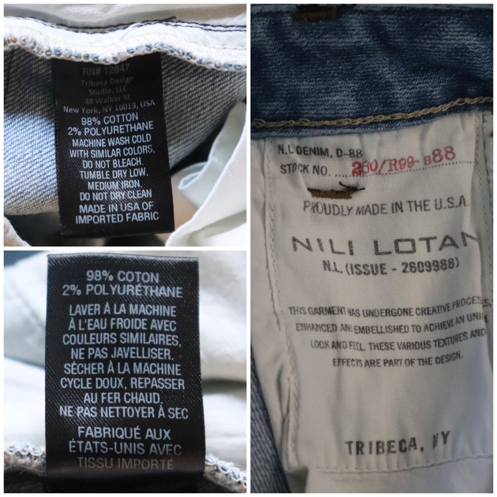 Nili Lotan Nili Lotan Tel Aviv Jeans Size 25 Size 25" / US 0 / IT 36 - 9 Thumbnail