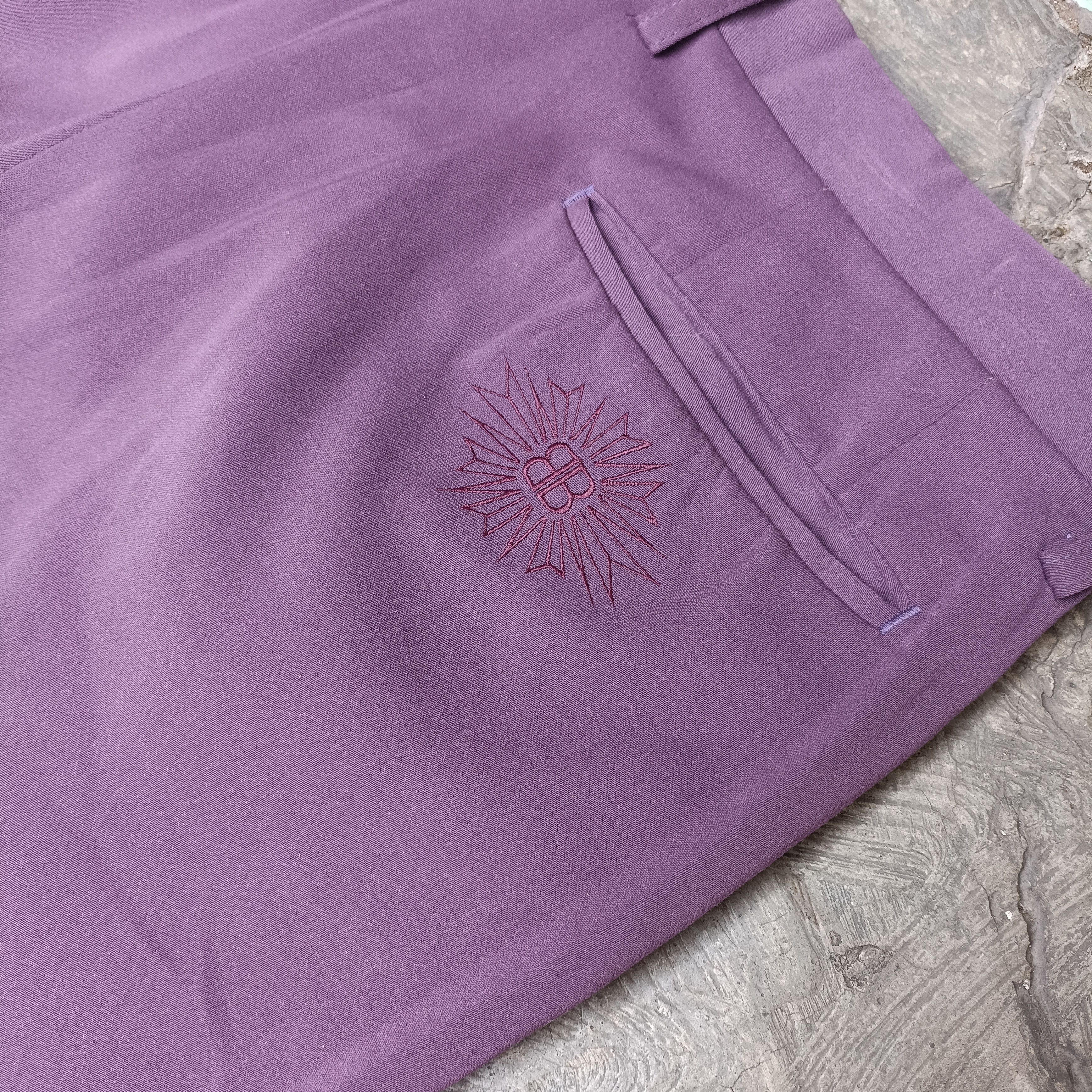 Balenciaga Vintage Balenciaga Casual Purple Logo trouser Pants Size US 33 - 8 Thumbnail