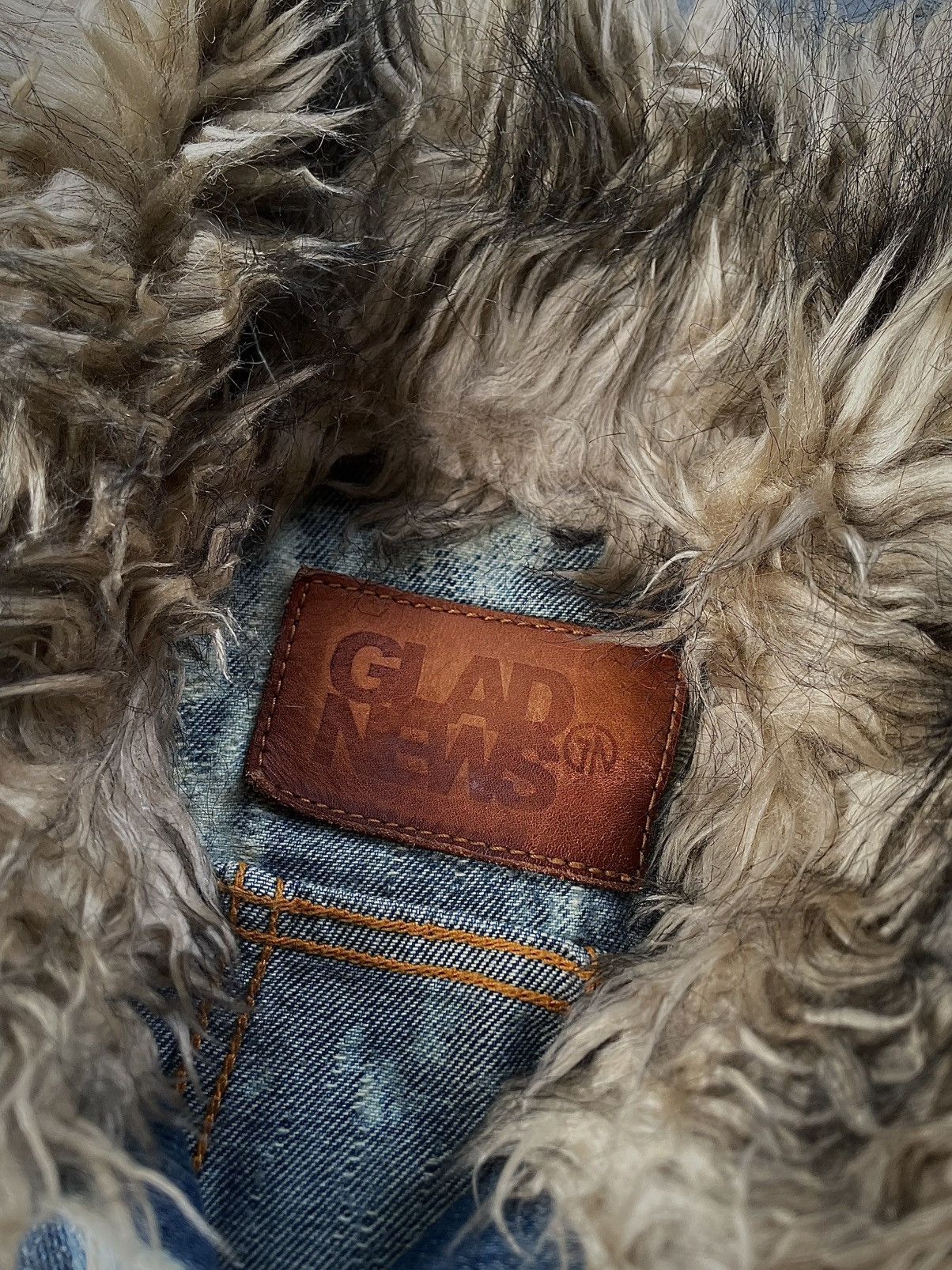 Yasuyuki Ishii Japanese Glad News Acidwash Faux Fur Lgb Style Size US XS / EU 42 / 0 - 9 Thumbnail