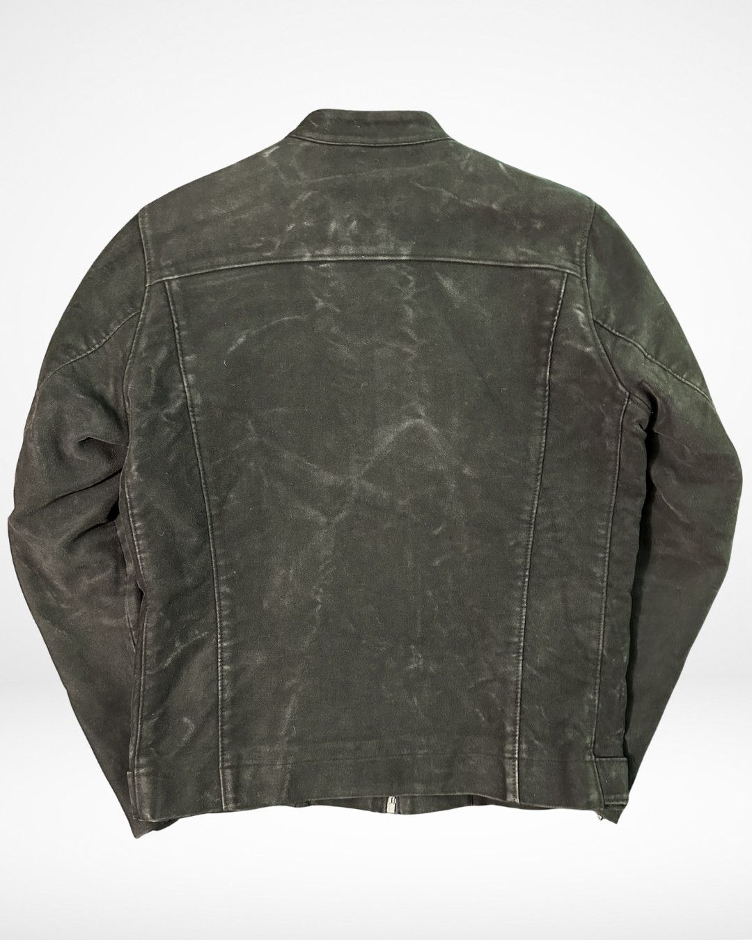 Helmut Lang SS95 Pig Suede Cafe Racer Reflective Sleeve Jacket Size US M / EU 48-50 / 2 - 14 Thumbnail