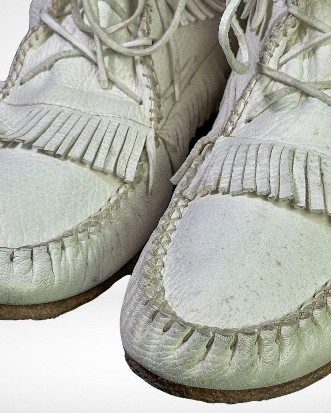 Number (N)ine × Takahiromiyashita The Soloist. F/W 2008 Navaho Fringed Desert Moccasin Boots Size US 9 / EU 42 - 3 Thumbnail