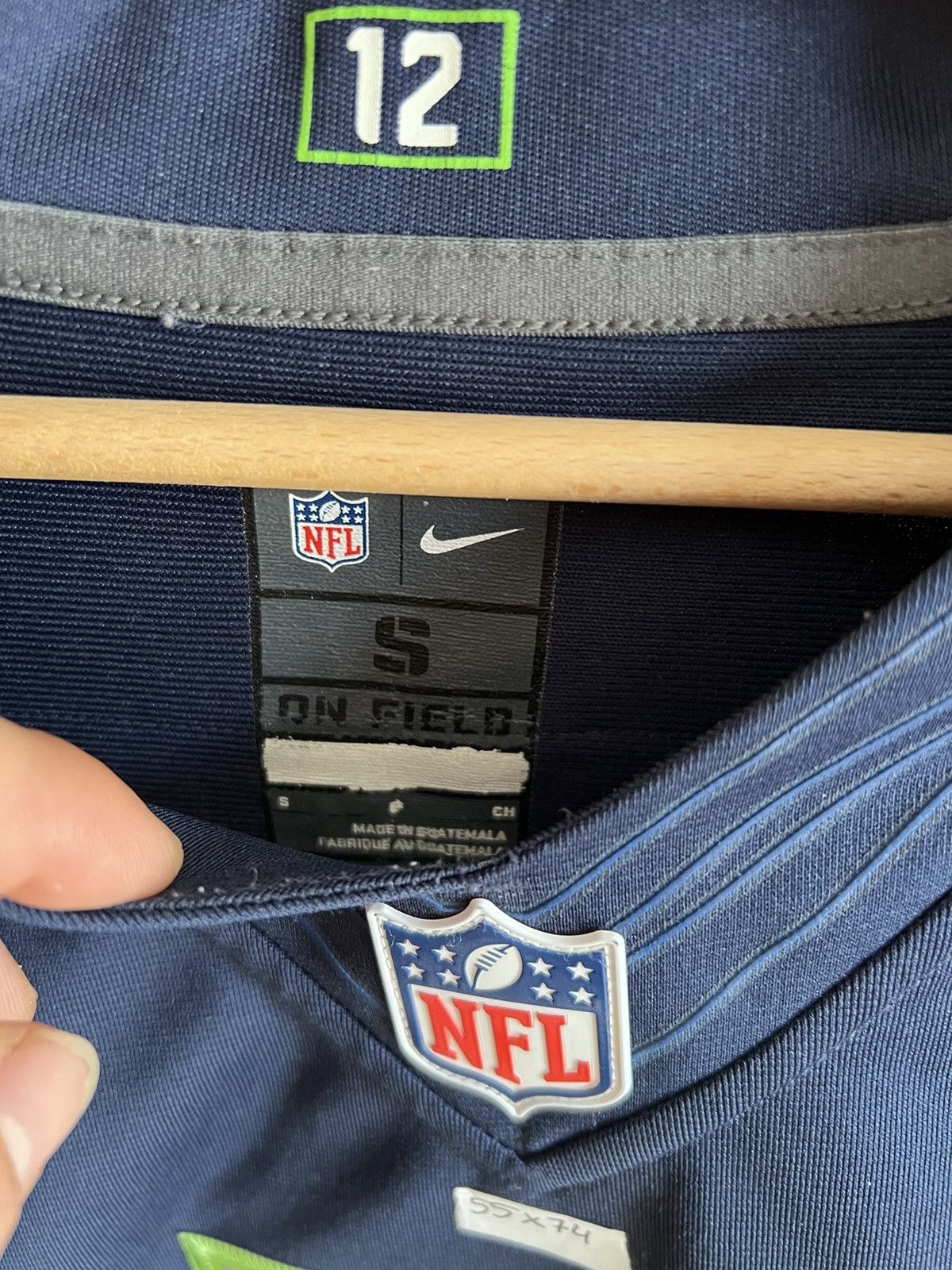 NFL × Nike Nike rugby S, nfl Wilson 3 Seattle , Seahawks Russel jersey Size US S / EU 44-46 / 1 - 5 Thumbnail