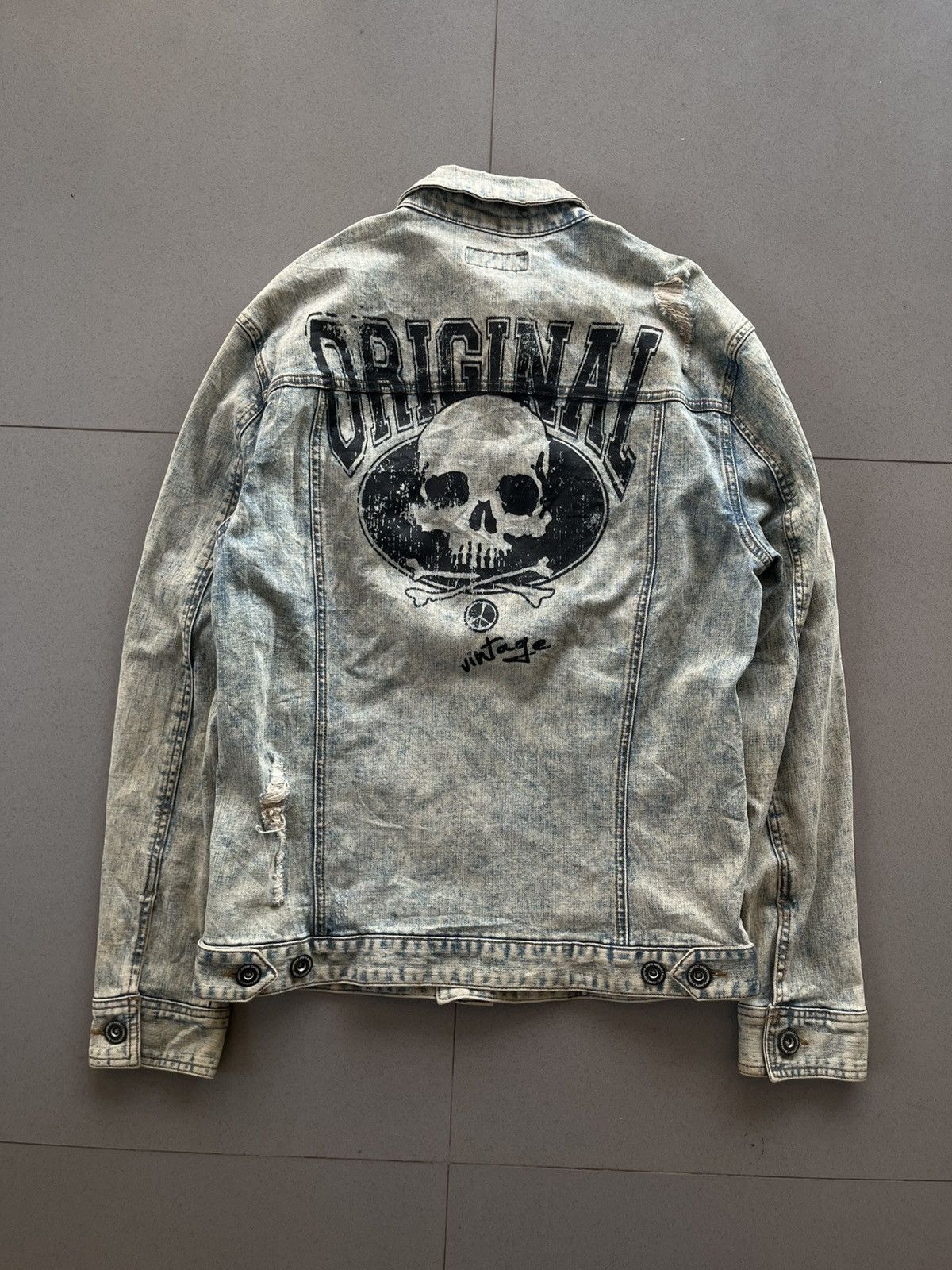 Isamu Katayama Backlash 2000’s CODES COMBINE JAPANESE DISTRESSED JEANS DENIM JACKET Size US L / EU 52-54 / 3 - 2 Thumbnail