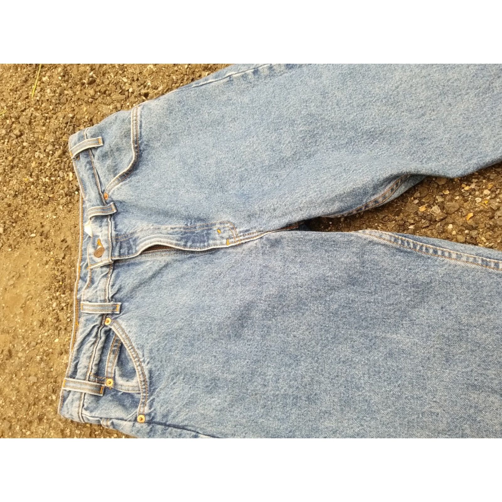 Vintage VINTAGE Levi’s 505 Jeans 36x32 Men Denim Blue Regular Straight 90s Grunge Logo Pocket Leather Patch Inseam 32 Size US 36 / EU 52 - 3 Thumbnail