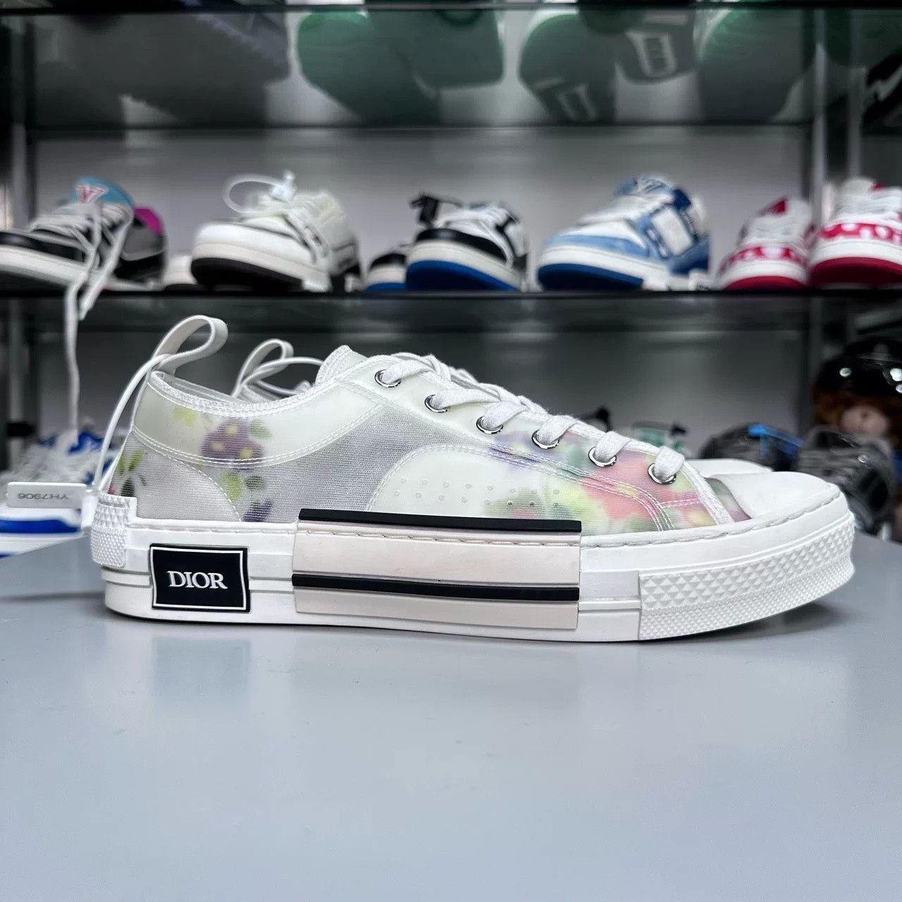 Dior DIOR B23 Low-Top Floral Sneakers Size US 8 / EU 41 - 1 Thumbnail