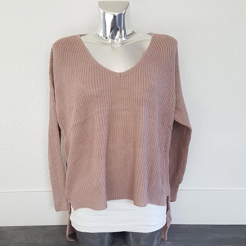 Designer Nude High Low Sweater Long Sleeve Size ONE SIZE - 1 Thumbnail