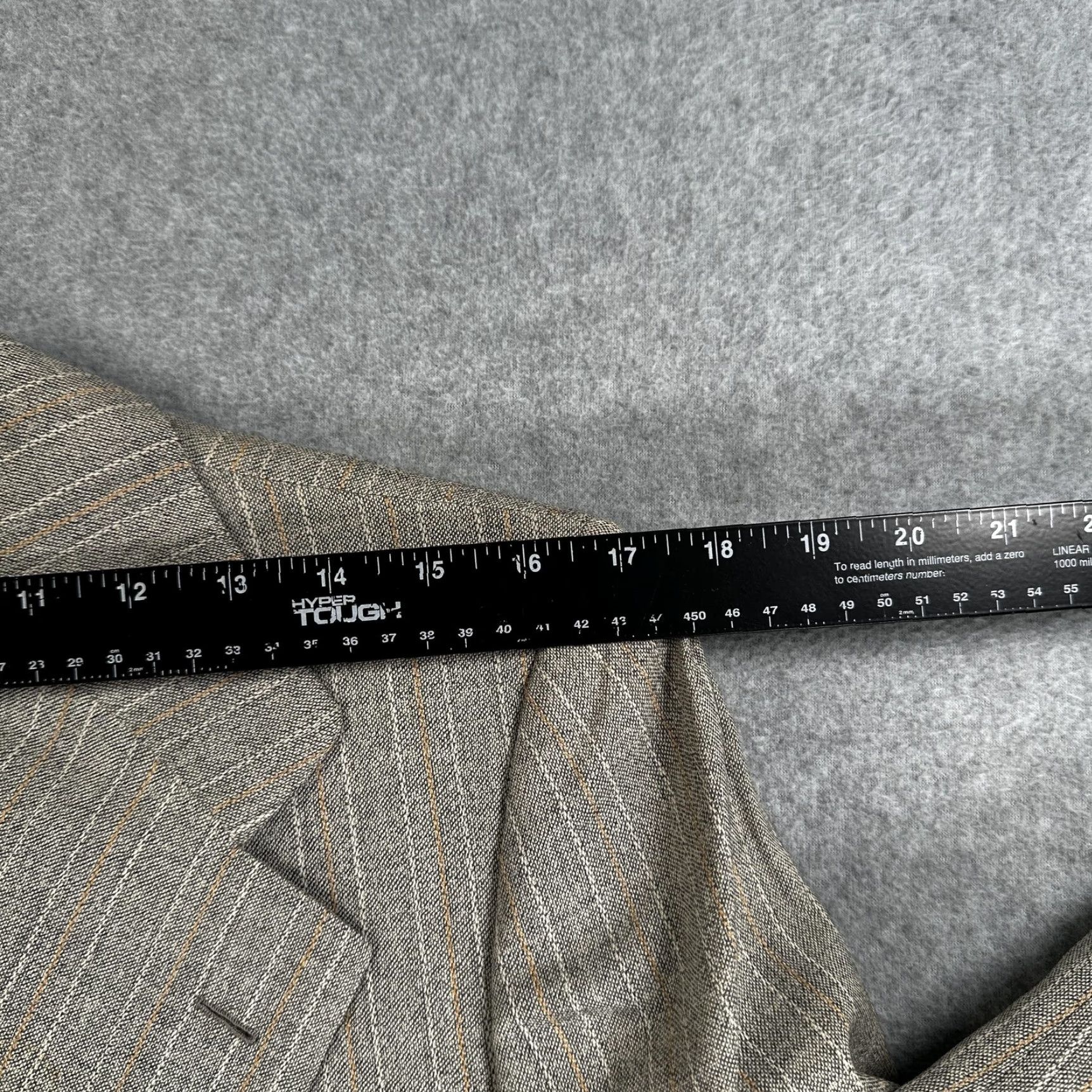 Brioni VINTAGE Brioni Blazer Sport Coat Mens 38 Gray Stripe Wool Tweed Two Button Italy Size 38R - 4 Thumbnail