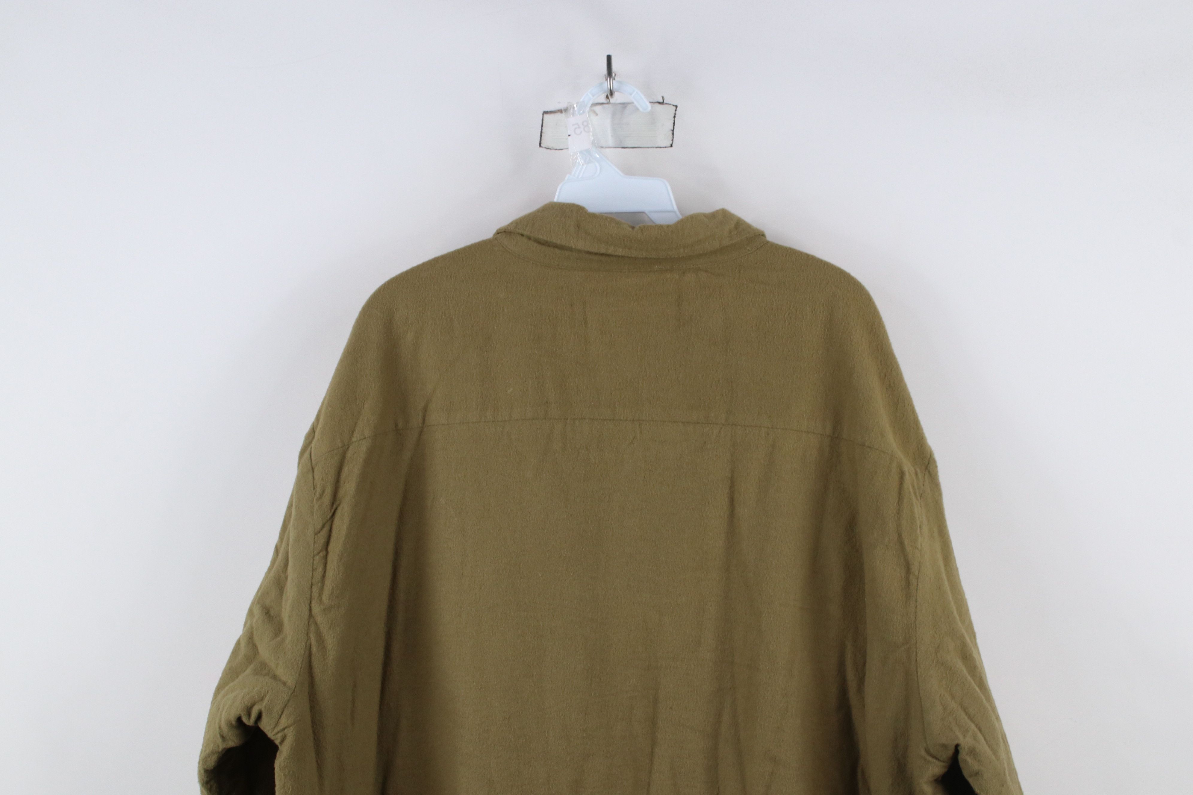 Vintage Vintage 90s Streetwear Chamois Cloth Button Shirt Jacket Size US XL / EU 56 / 4 - 13 Thumbnail