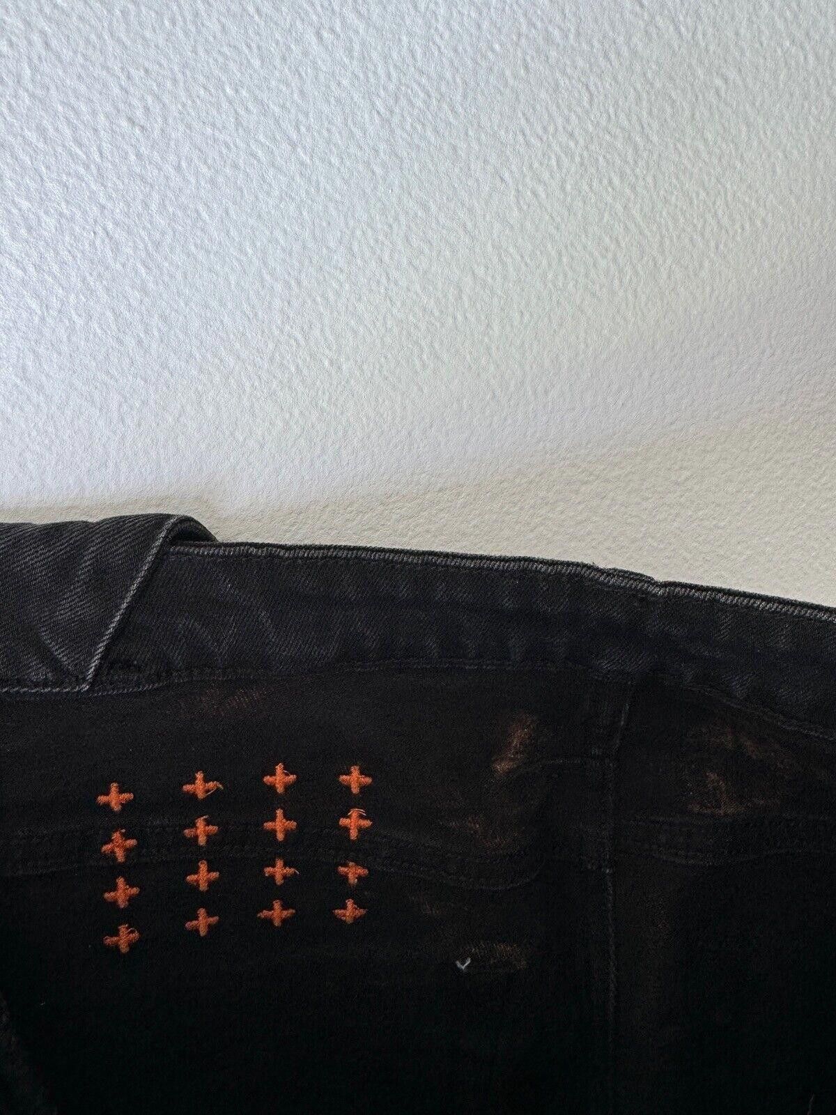 Ksubi new Ksubi mens denim jean short 32 chopper black hellfire Size US 32 / EU 48 - 4 Thumbnail