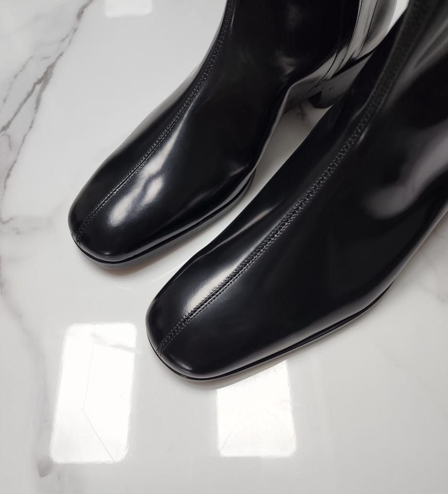 Tom Ford o1sm1stk0824 Zipper Detail Midrun Chelsea Boots in Black Size US 8.5 / EU 41-42 - 2 Thumbnail