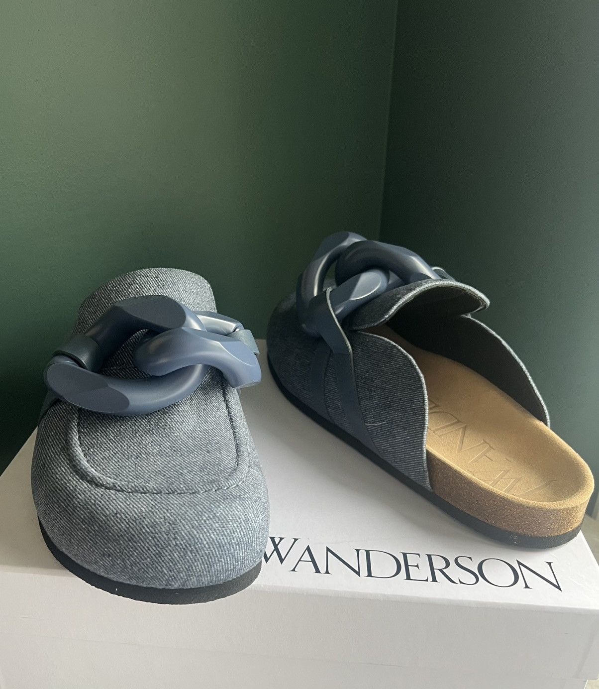 JW Anderson JW ANDERSON Chain Link Denim Mule Loafer Size US 10.5 / EU 43-44 - 2 Thumbnail