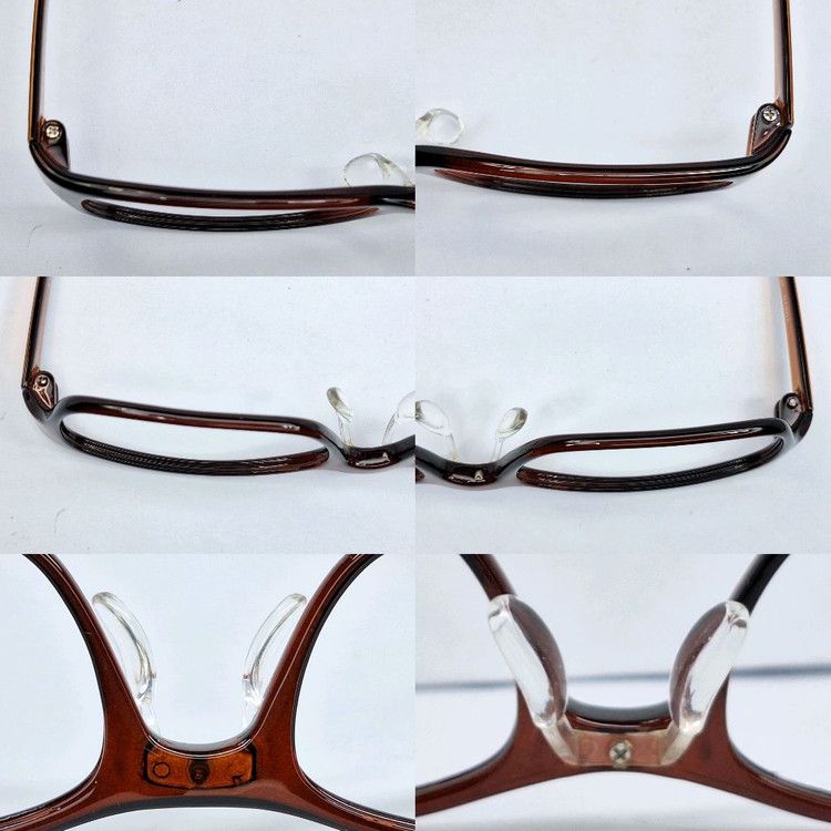 Other TOKYO STAR E-114 Ultralight 7g Ultem Glasses Frame Brown Size ONE SIZE - 4 Thumbnail