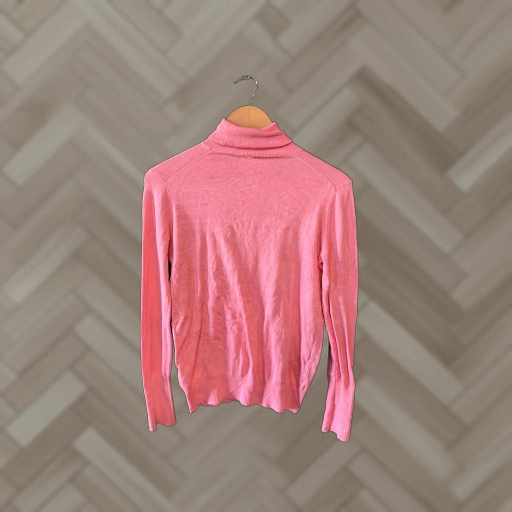 Zara Zara Womens Pink Turtleneck T-Shirt Long Sleeve Ribbed Size M Shirt Womens Pink Turtleneck Long Sleeve Basic 90s (if applicable) Womens Size M / US 6-8 / IT 42-44 - 1 Thumbnail