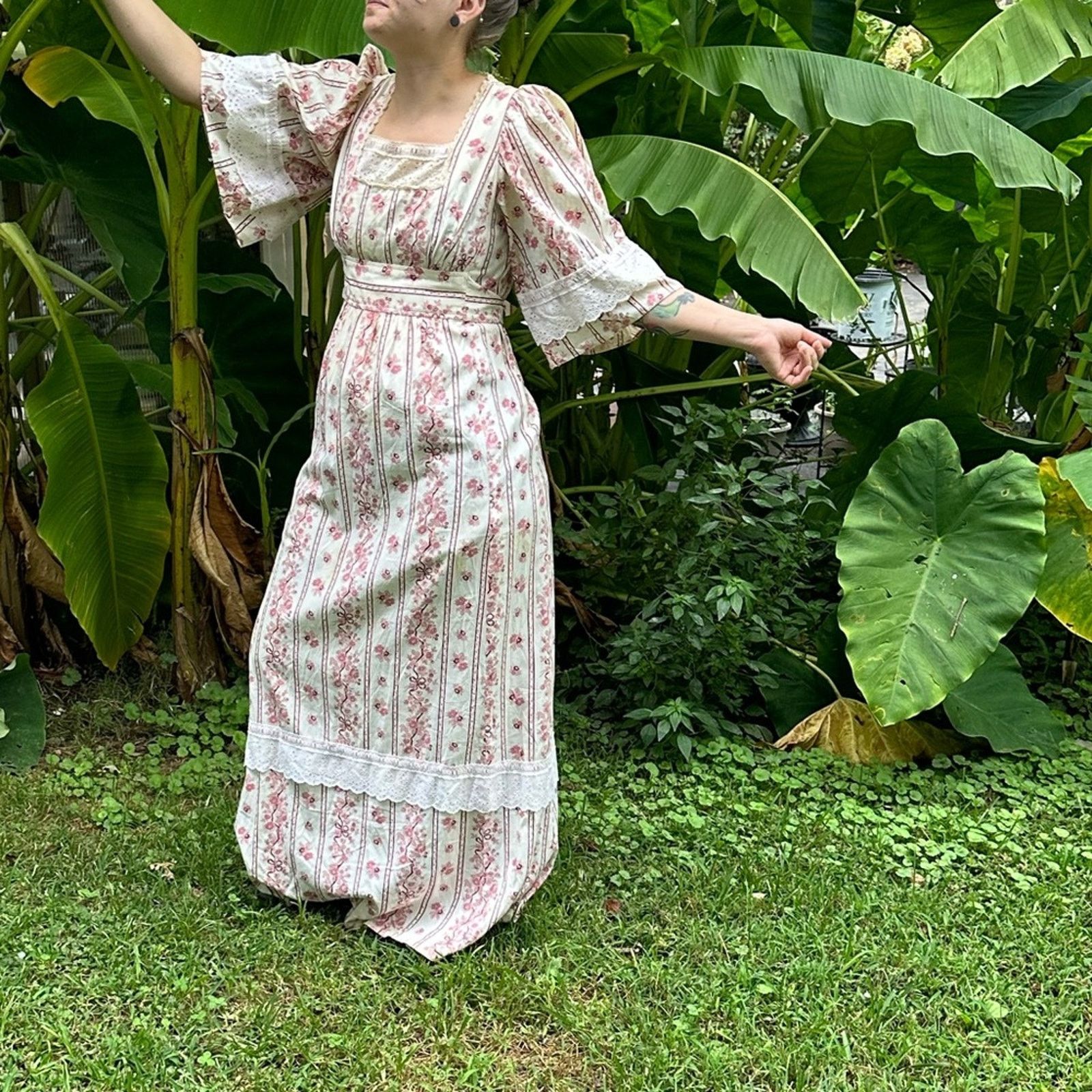 Vintage Vintage Jack Kramer 70’s Boho Maxi Dress Size S / US 4 / IT 40 - 3 Thumbnail