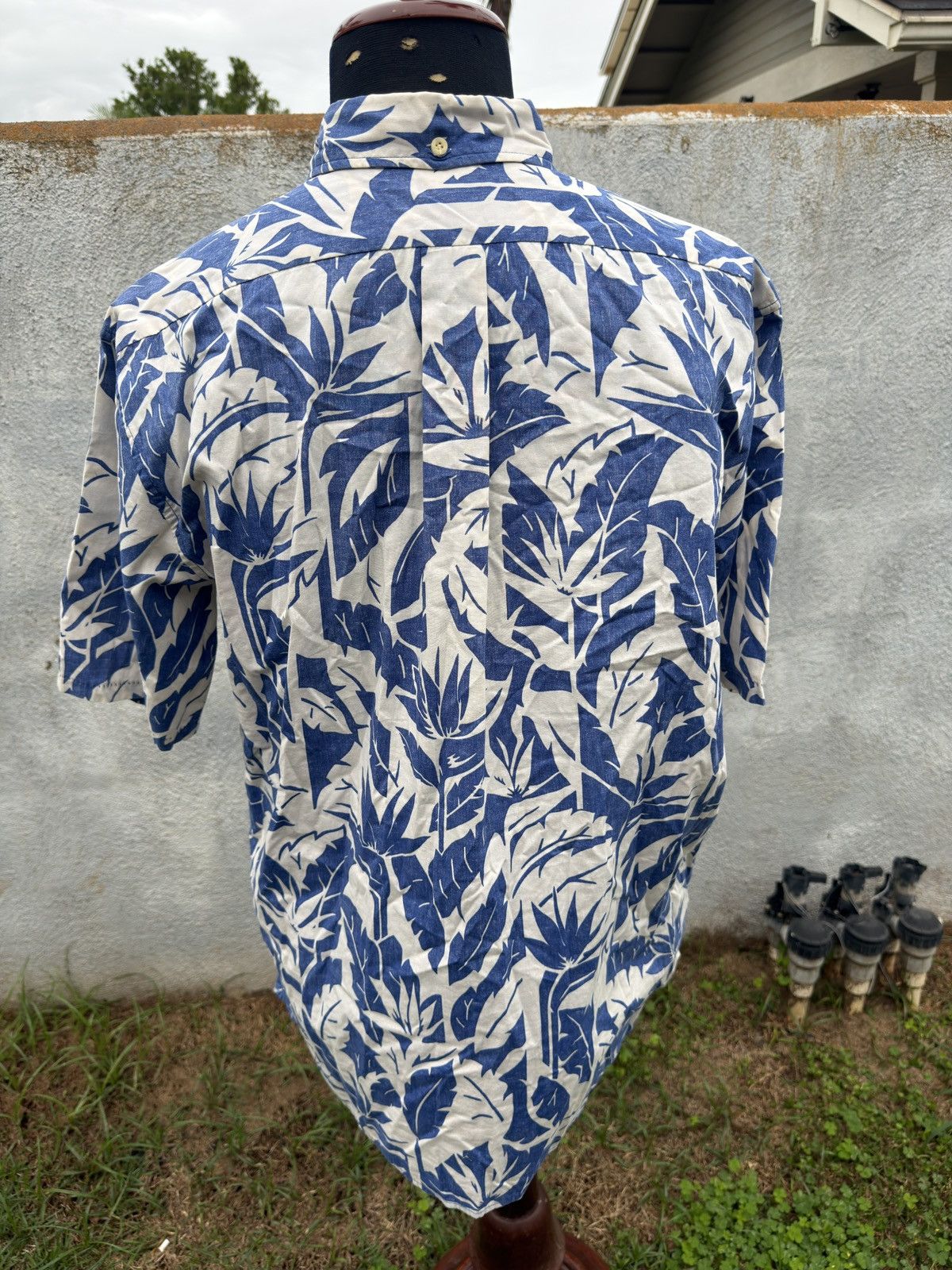 Reyn Spooner PreOwned Reyn Spooner Classic Hawaiian Blue/White Men's XL Size US XL / EU 56 / 4 - 2 Thumbnail
