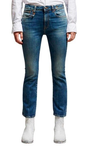 R13 KICK FIT 28 Kelly Stretch Cropped Zip 87810 Size 28" / US 6 / IT 42 - 1 Thumbnail