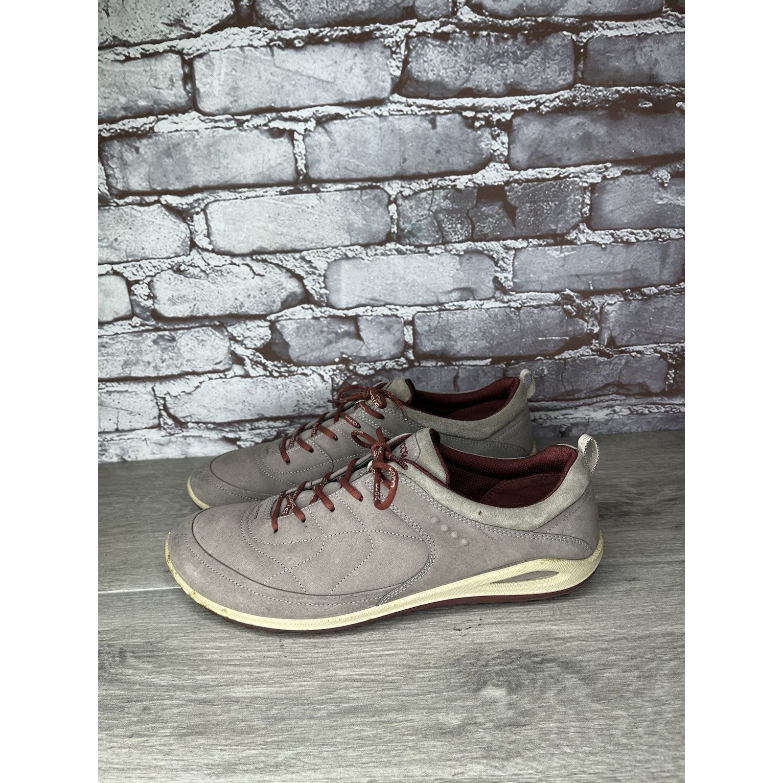 Ecco ECCO Biom Yak Gray Nubuck Leather Spike Less Golf Shoes Wome Size US 10.5 / IT 40.5 - 11 Thumbnail