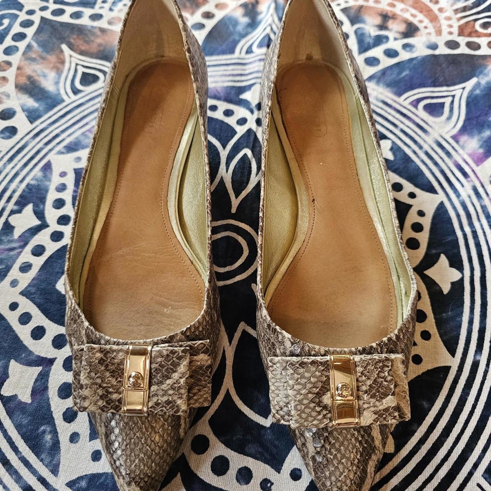Coach Coach Women's Vintage 8.5 Snake Skin Kitten Heel Size US 8.5 / IT 38.5 - 1 Thumbnail