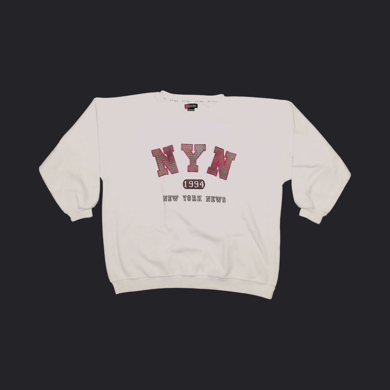 Vintage Vintage 1994 Boxy Drop-Shoulder Reverse Fleece Sweatshirt Size XL / US 12-14 / IT 48-50 - 10 Thumbnail
