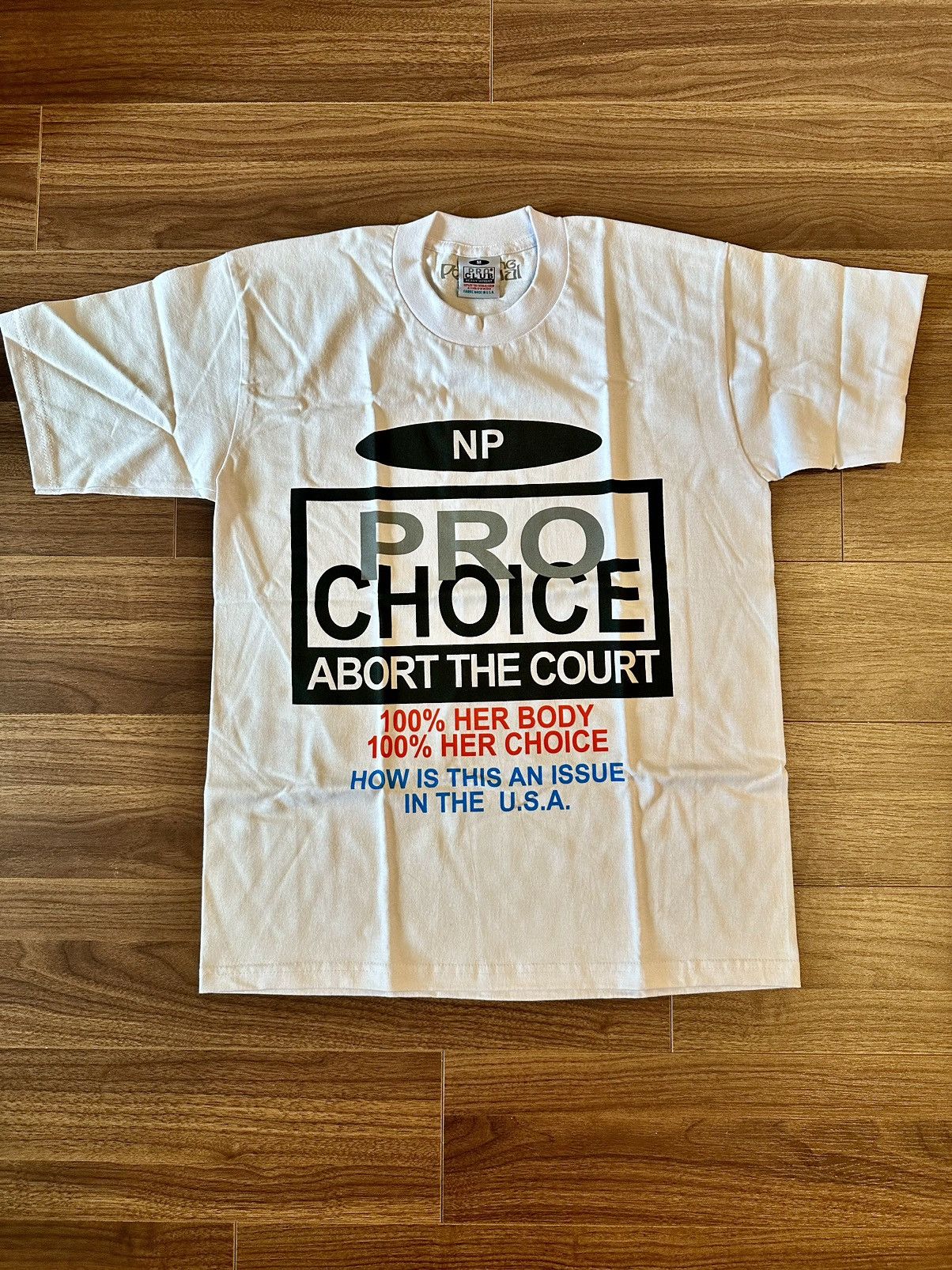 image of Nothing Personal Pro Choice Tee in White, Men's (Size Small)