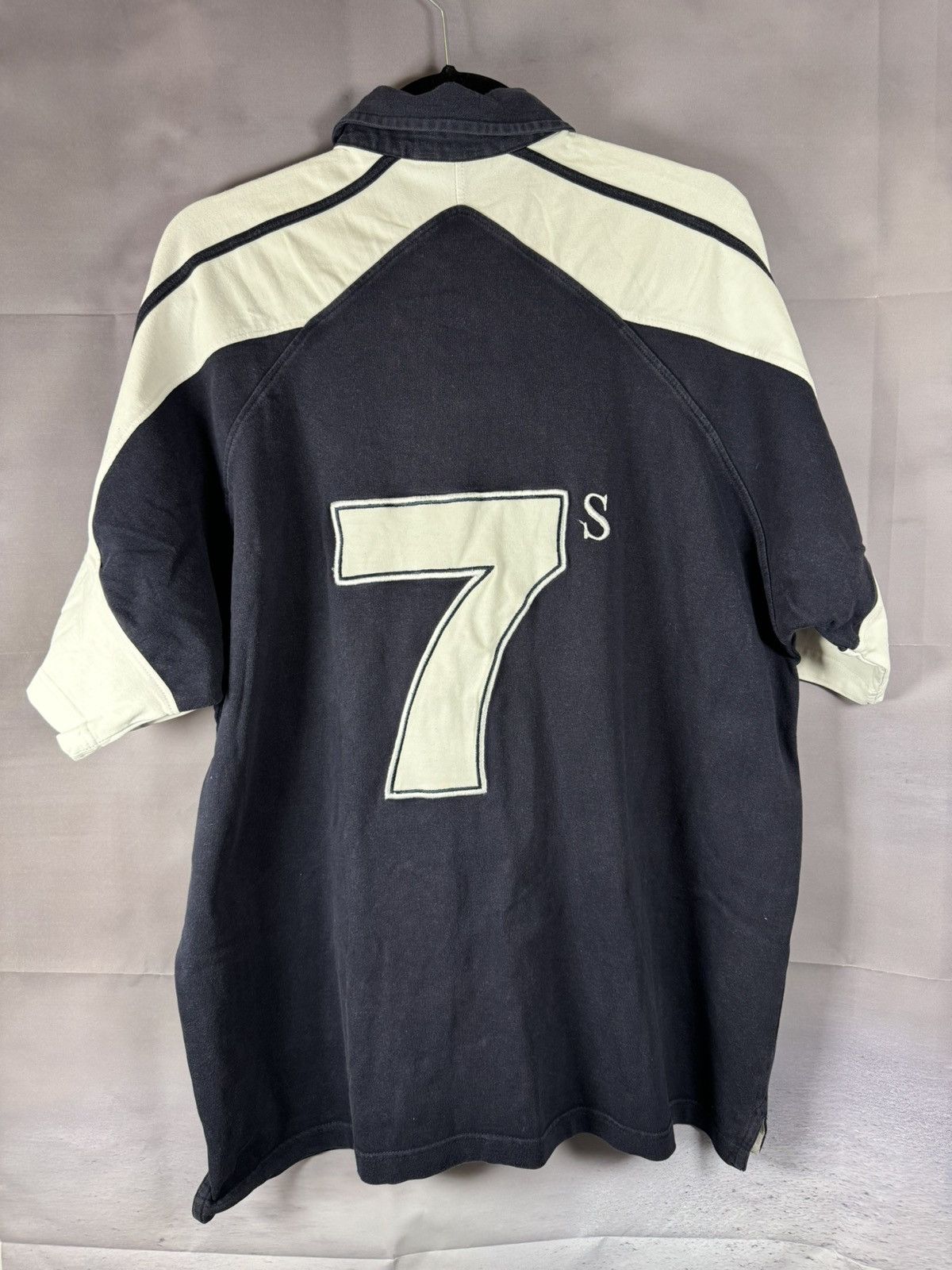 Vintage Matchworn Vintage Scotland Dubai Rugby #7 Jersey Large Size US L / EU 52-54 / 3 - 10 Thumbnail