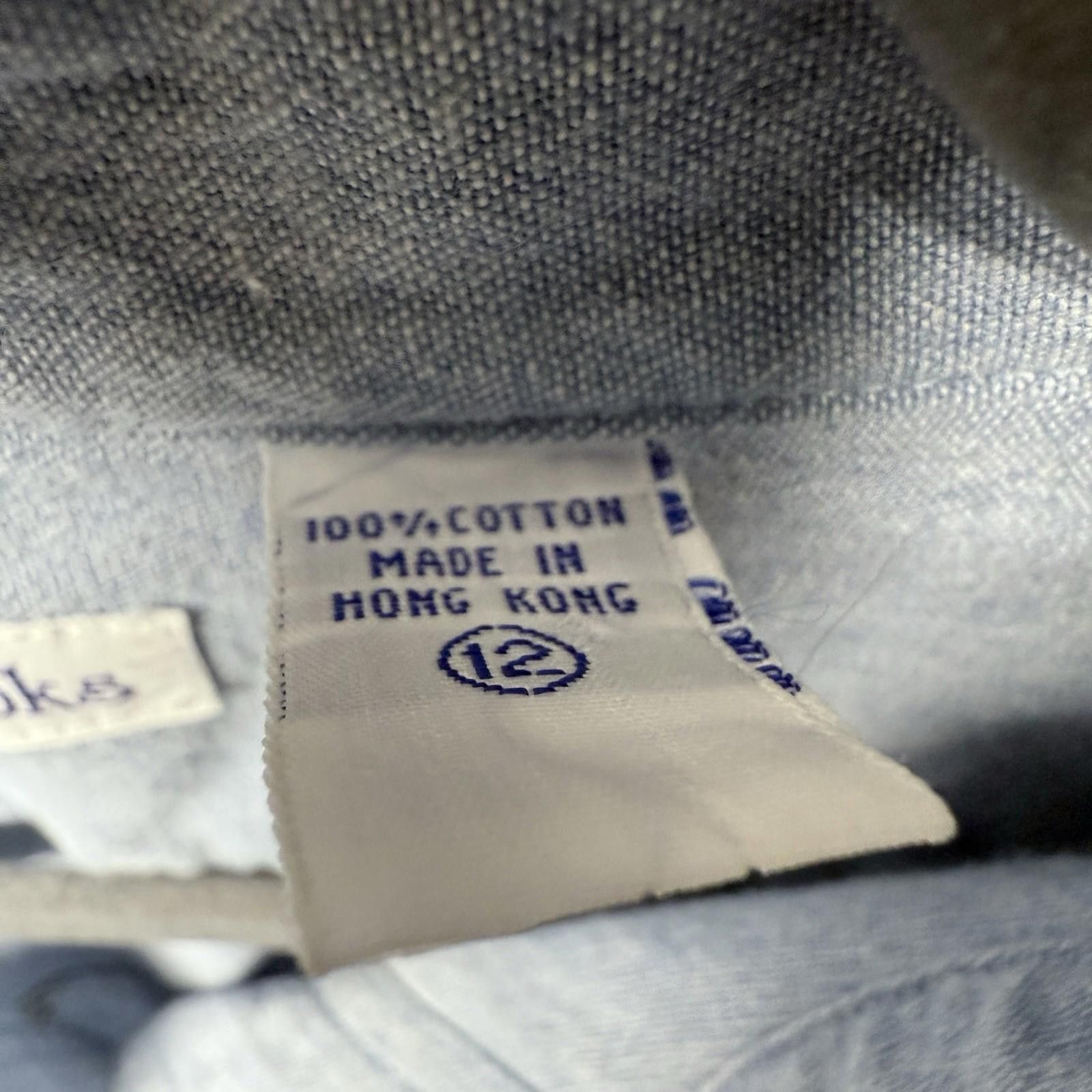 Other David Brooks Denim Shirt AutumnLeaf Embroider Grandma Sz 12 Size XL / US 12-14 / IT 48-50 - 4 Thumbnail