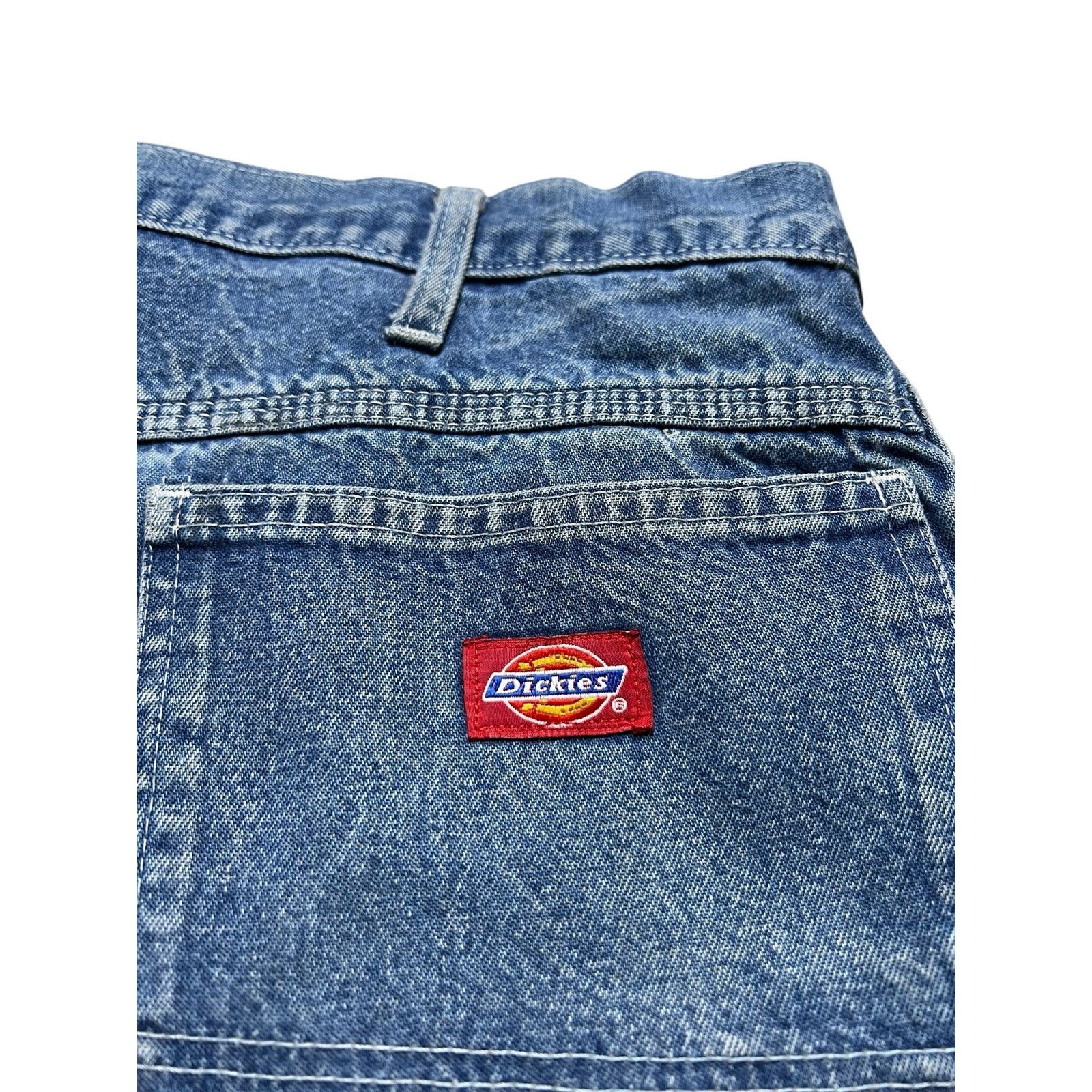 Dickies Dickies Jeans Mens Sz 40 Actual 37x29 Blue Talon VTG 80s Size US 40 / EU 56 - 12 Thumbnail