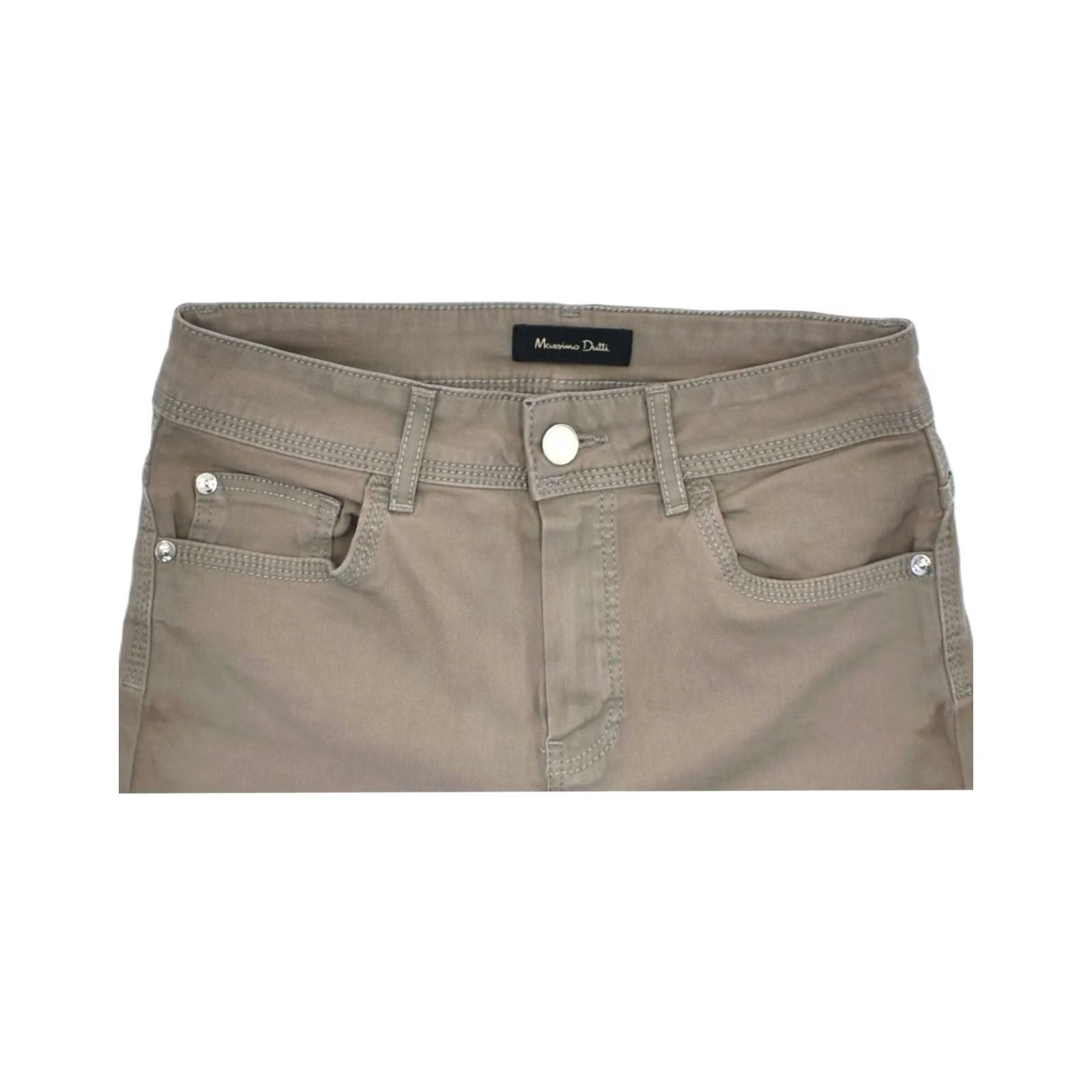 Massimo Dutti MASSIMO DUTTI Khaki Cotton W26 EU 36 Small Womens Casual Shorts S ZZJJ05 Size 28" / US 6 / IT 42 - 5 Thumbnail