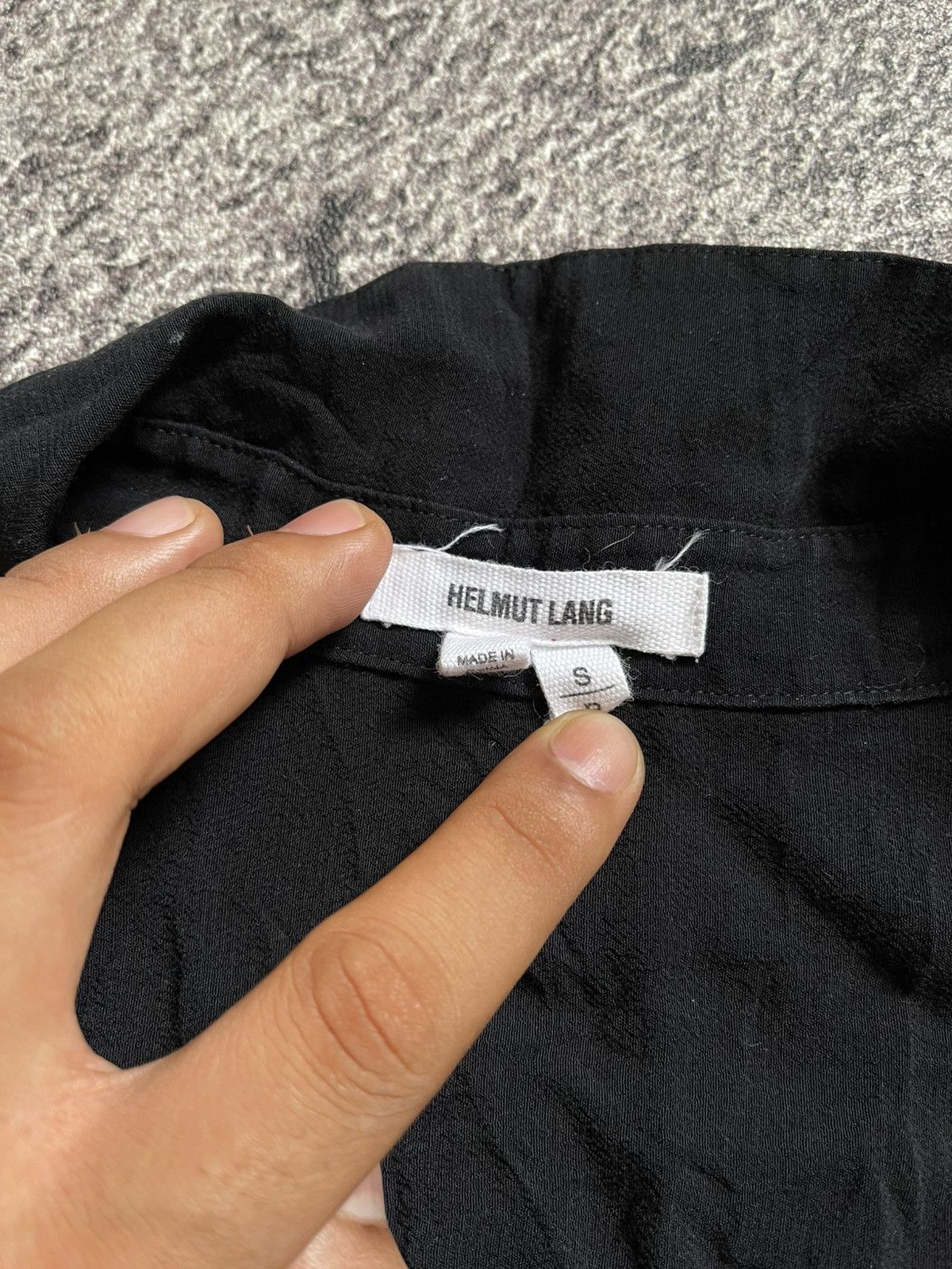 Helmut Lang Helmut Lang Big Pocket Black Long Shirt Size US M / EU 48-50 / 2 - 7 Thumbnail